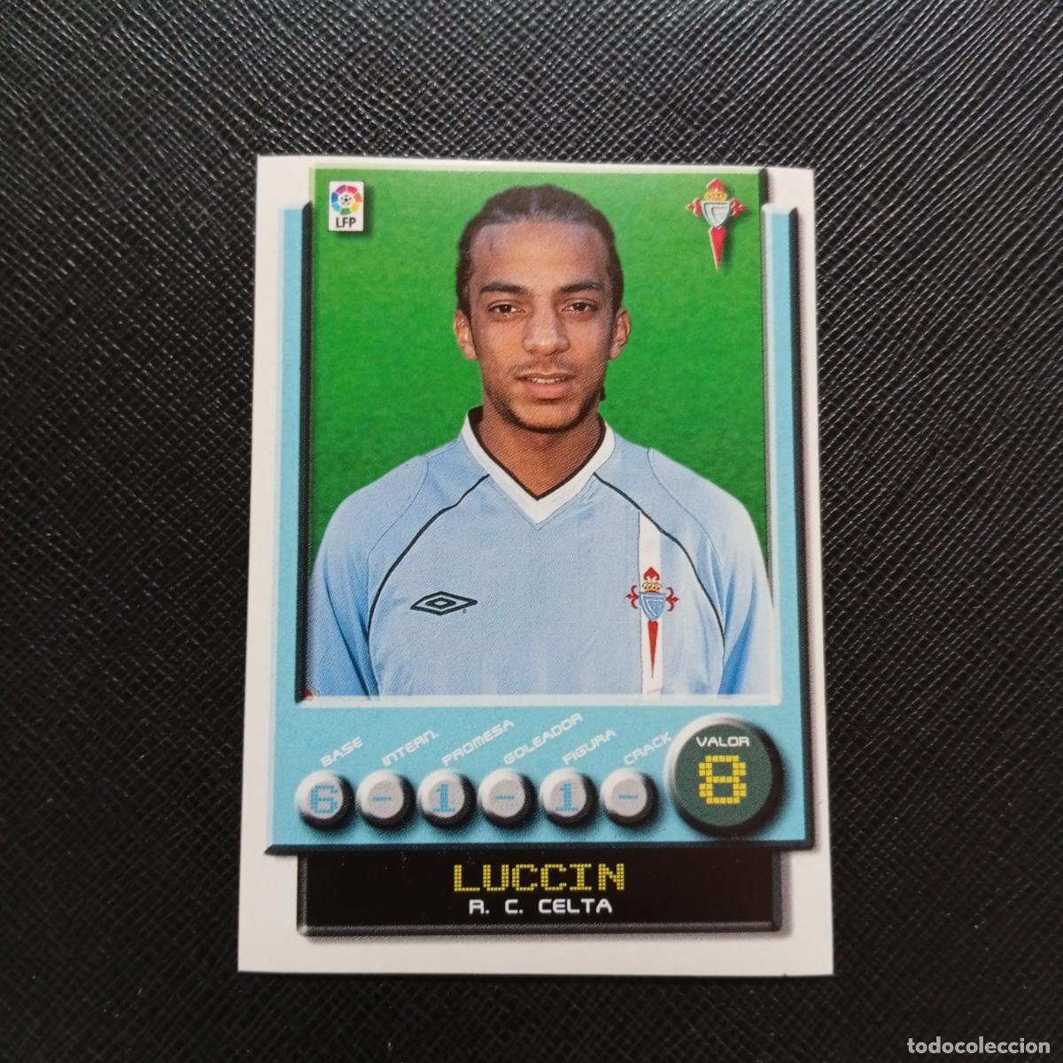 Cromos de F&uacute;tbol: 91 LUCCIN CELTA PANINI 2001 2002 CROMO FUTBOL 01 02 LIGA - SIN PEGAR - A208 PG46
