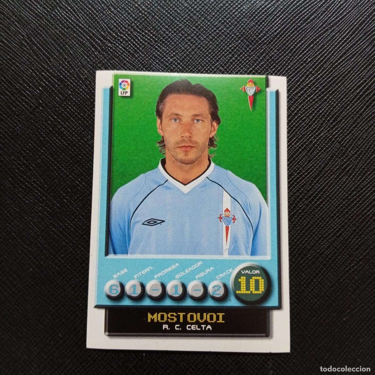 Cromos de F&uacute;tbol: 95 MOSTOVOI CELTA PANINI 2001 2002 CROMO FUTBOL 01 02 LIGA - SIN PEGAR - A208 PG46