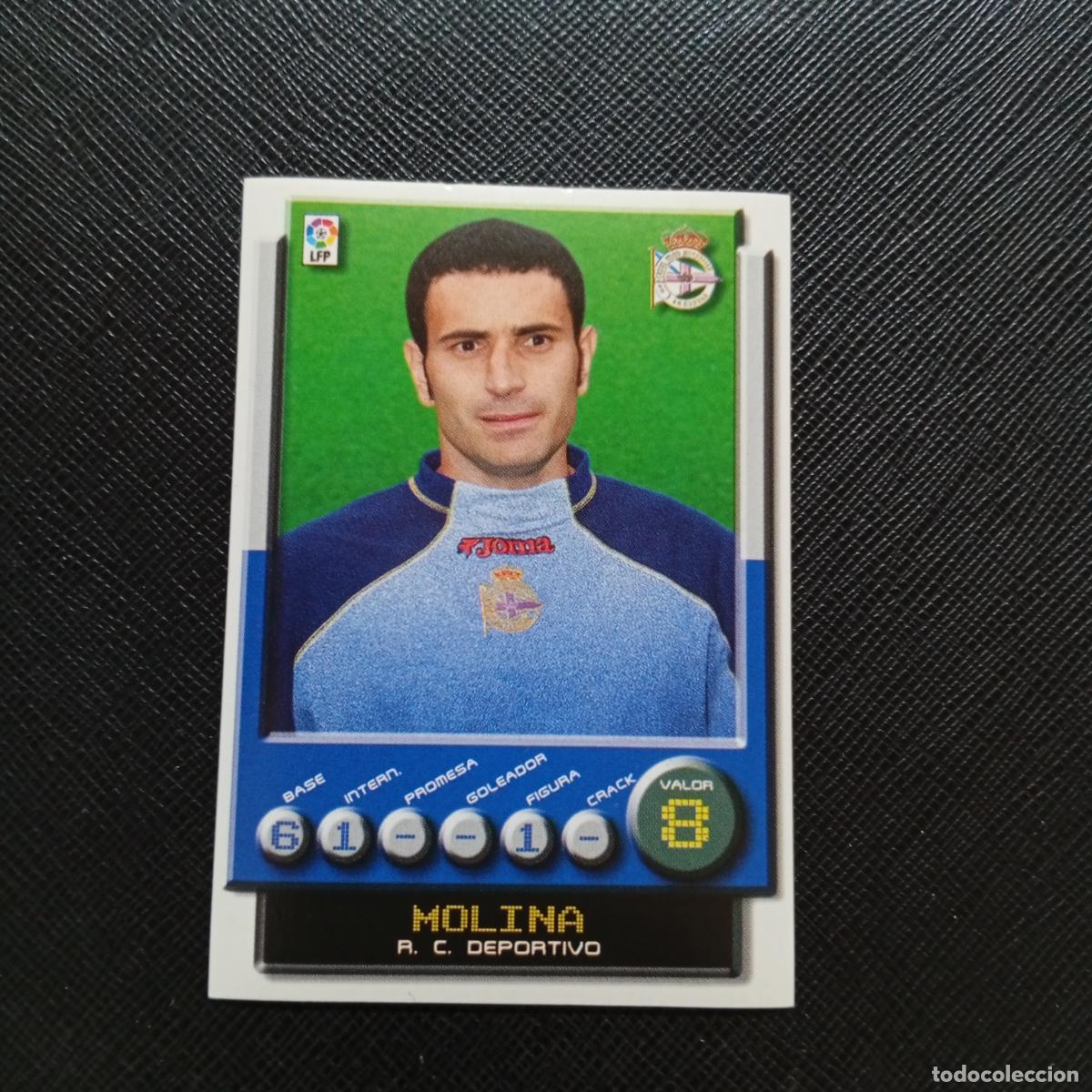 Cromos de F&uacute;tbol: 101 MOLINA DEPORTIVO PANINI 2001 2002 CROMO FUTBOL 01 02 LIGA - SIN PEGAR - A208 PG46