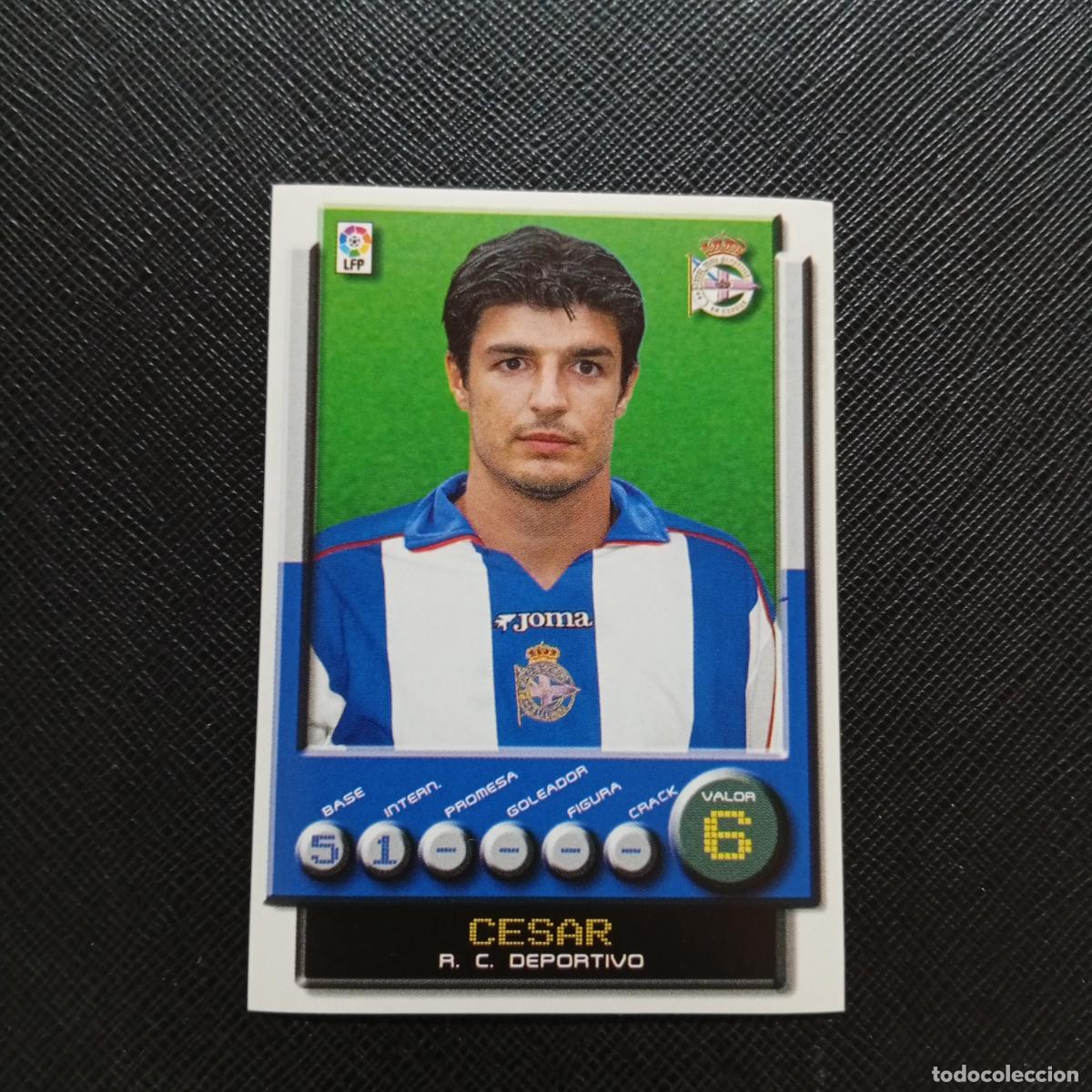 Cromos de Futebol: 105 CESAR DEPORTIVO PANINI 2001 2002 CROMO FUTBOL 01 02 LIGA - SIN PEGAR - A208 PG46