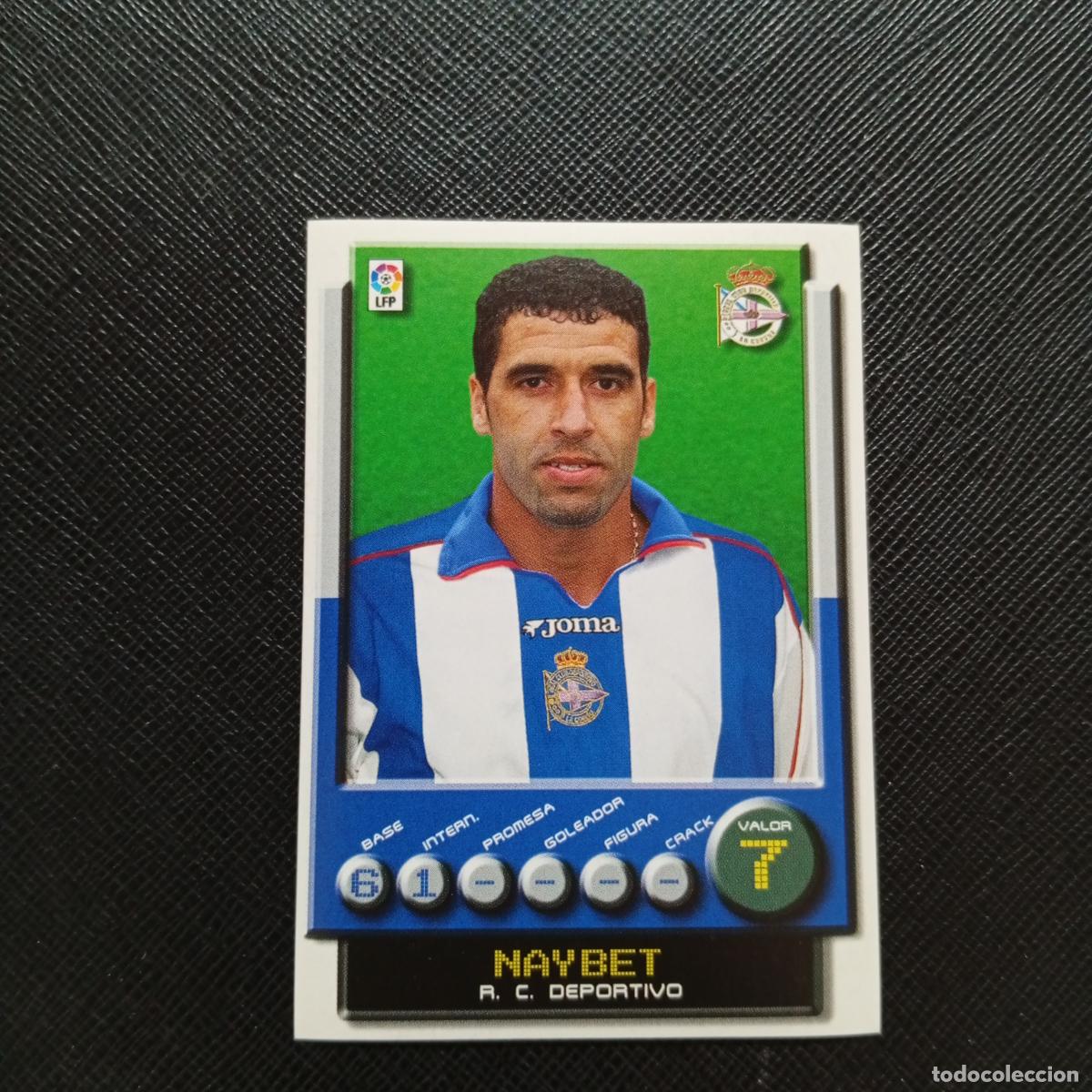 Cromos de Futebol: 106 NAYBET DEPORTIVO PANINI 2001 2002 CROMO FUTBOL 01 02 LIGA - SIN PEGAR - A208 PG46
