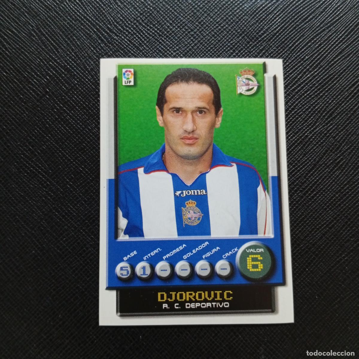 Cromos de Futebol: 107 DJOROVIC DEPORTIVO PANINI 2001 2002 CROMO FUTBOL 01 02 LIGA - SIN PEGAR - A208 PG46