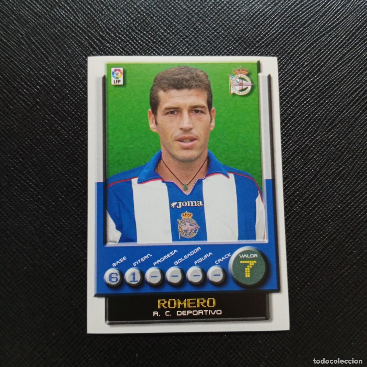 Cromos de Futebol: 108 ROMERO DEPORTIVO PANINI 2001 2002 CROMO FUTBOL 01 02 LIGA - SIN PEGAR - A208 PG46