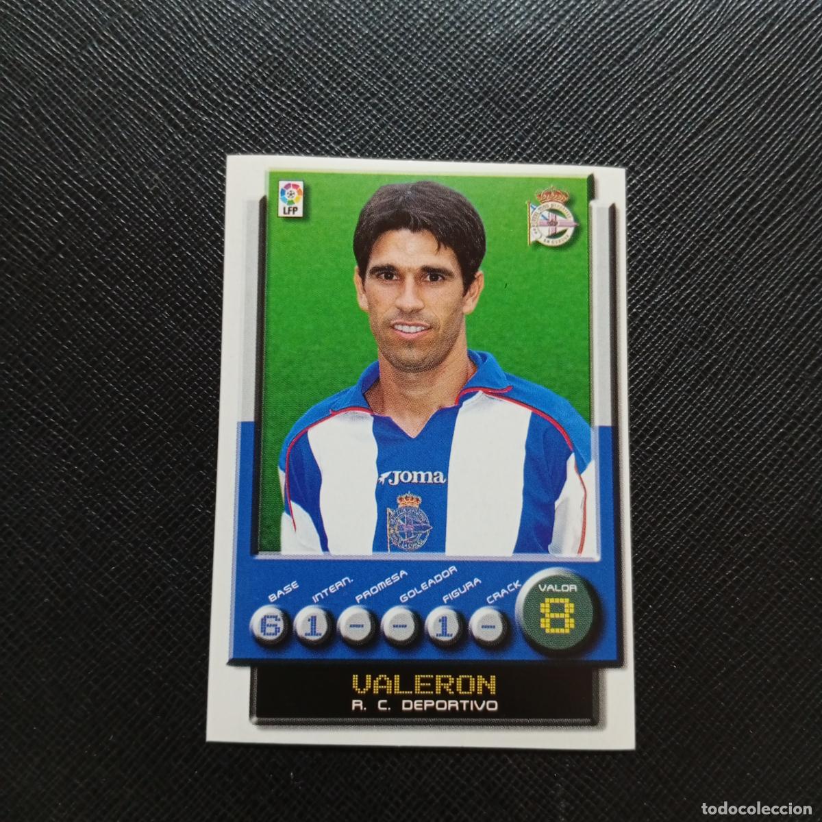 Cromos de F&uacute;tbol: 115 VALERON DEPORTIVO PANINI 2001 2002 CROMO FUTBOL 01 02 LIGA - SIN PEGAR - A208 PG55