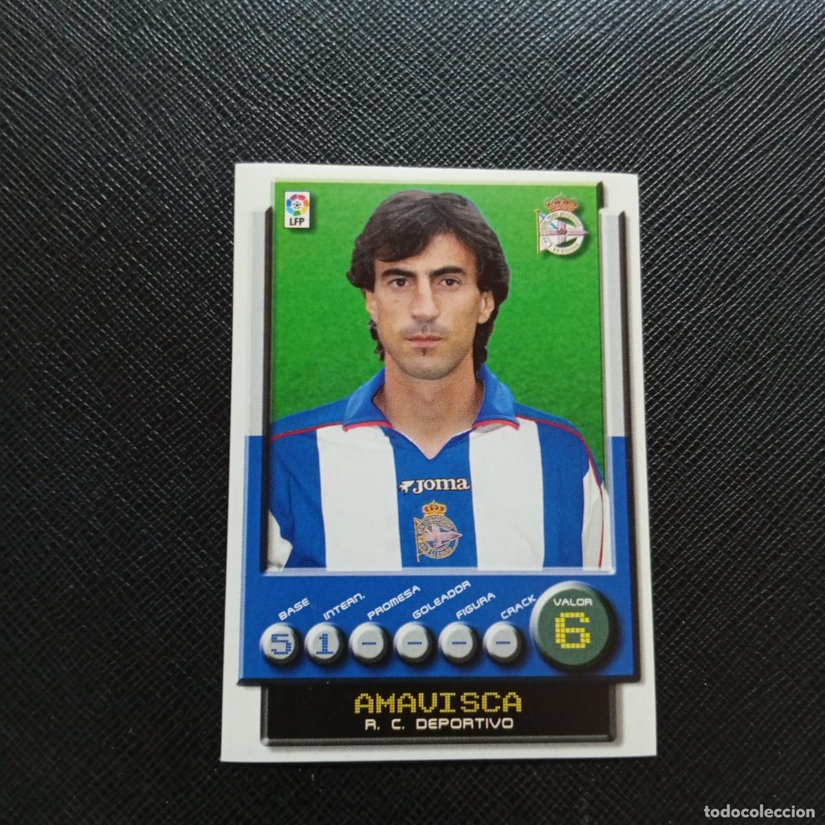 Cromos de F&uacute;tbol: 117 AMAVISCA DEPORTIVO PANINI 2001 2002 CROMO FUTBOL 01 02 LIGA - SIN PEGAR - A208 PG55