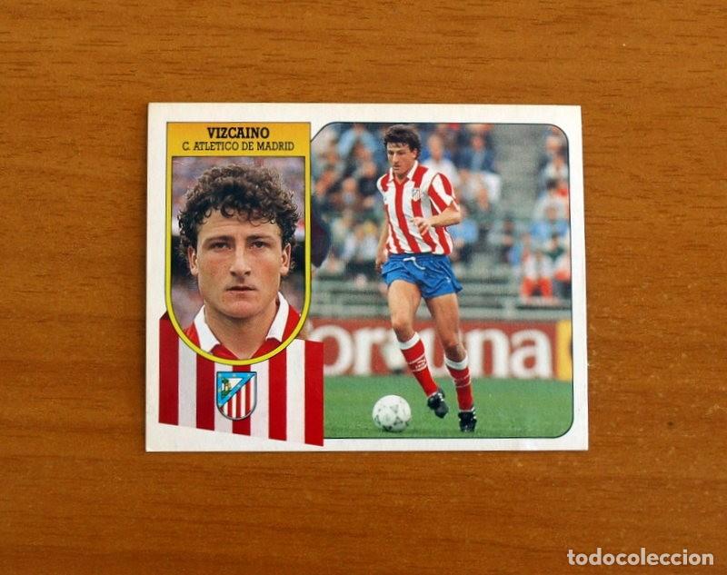 Cromos de Futebol: Atletico Madrid - Vizcaino - Ediciones Este Liga 1991-1992, 91-92 - Nunca Pegado