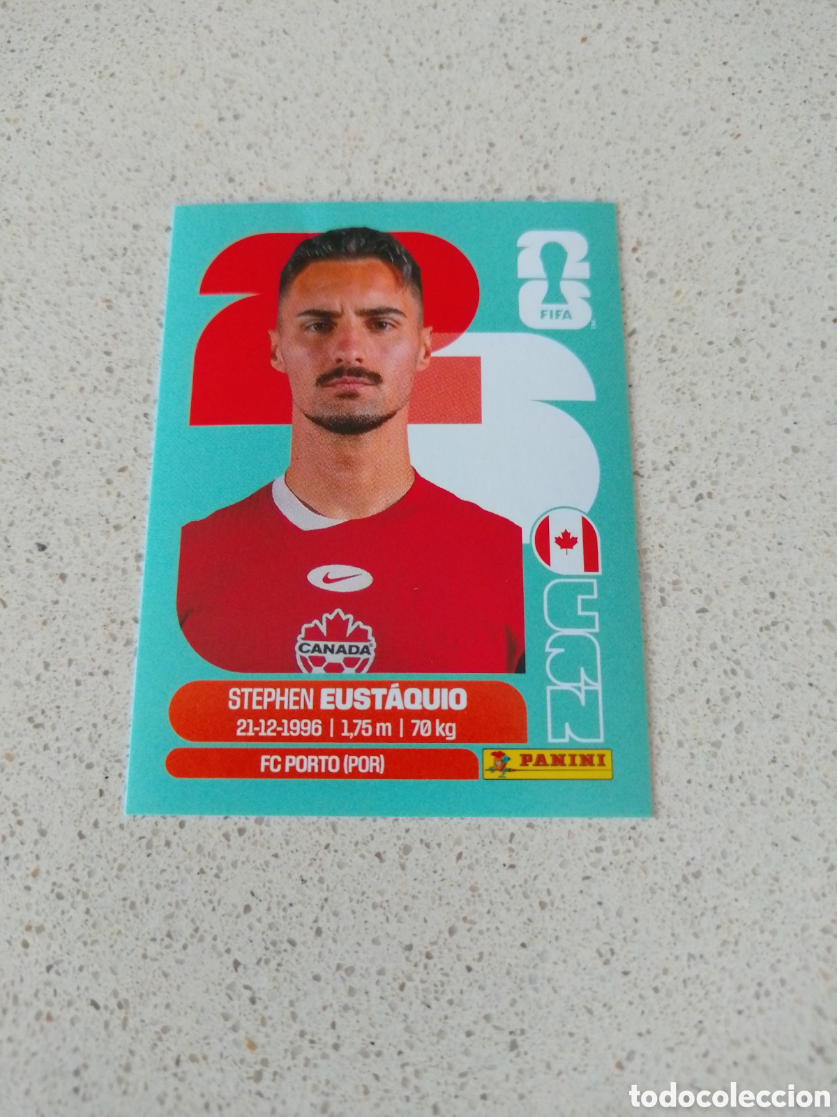 Cromos de F&uacute;tbol: CROMO NUMERO 10 EUST&Aacute;QUIO CANADA. MUNDIAL 2026. PANINI.