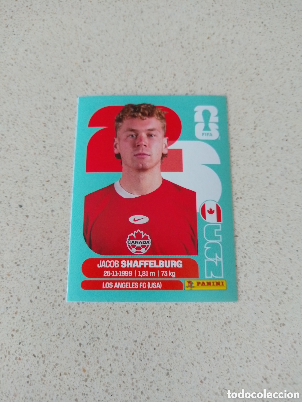 Cromos de F&uacute;tbol: CROMO NUMERO 14 SHAFFELBURG CANADA. MUNDIAL 2026. PANINI.