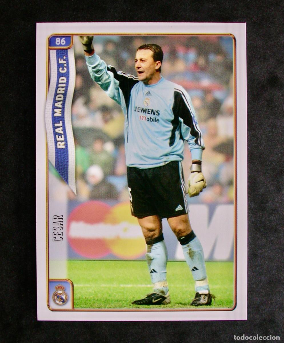Cromos de F&uacute;tbol: 86 C&Eacute;SAR DEL REAL MADRID / LAS FICHAS DE LA LIGA 2004 2005 04 05 / MUNDICROMO