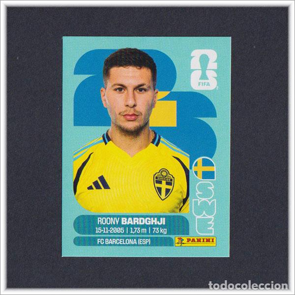 Cromos de F&uacute;tbol: FIFA WORLD CUP 2026 26 MUNDIAL PANINI BARDGHJI SWE 16 SUECIA COLECCI&Oacute;N ALBUM LIGA STICKER