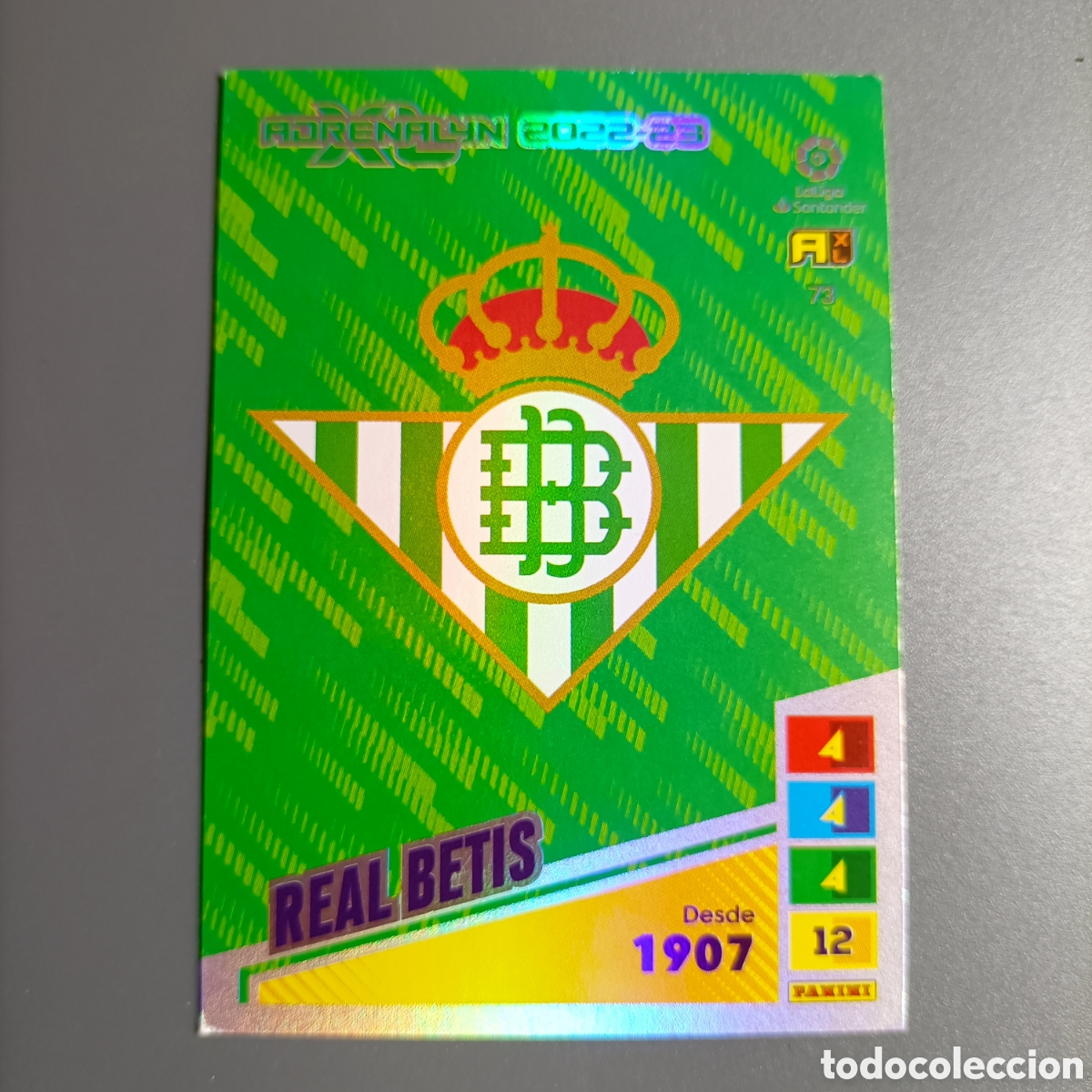 Cromos de F&uacute;tbol: ADRENALYN LIGA 2022-2023 (BETIS) №73 ESCUDO