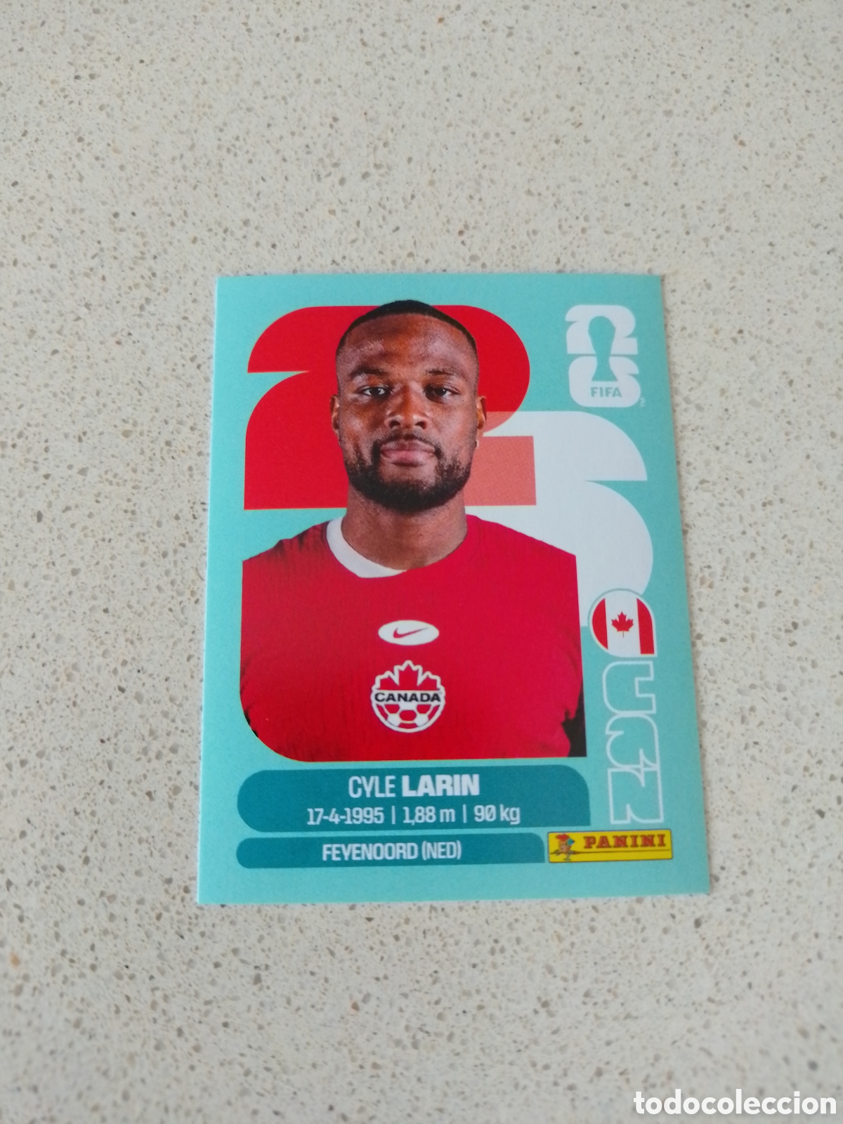 Cromos de F&uacute;tbol: CROMO NUMERO 19 LARIN CANADA. MUNDIAL 2026. PANINI.
