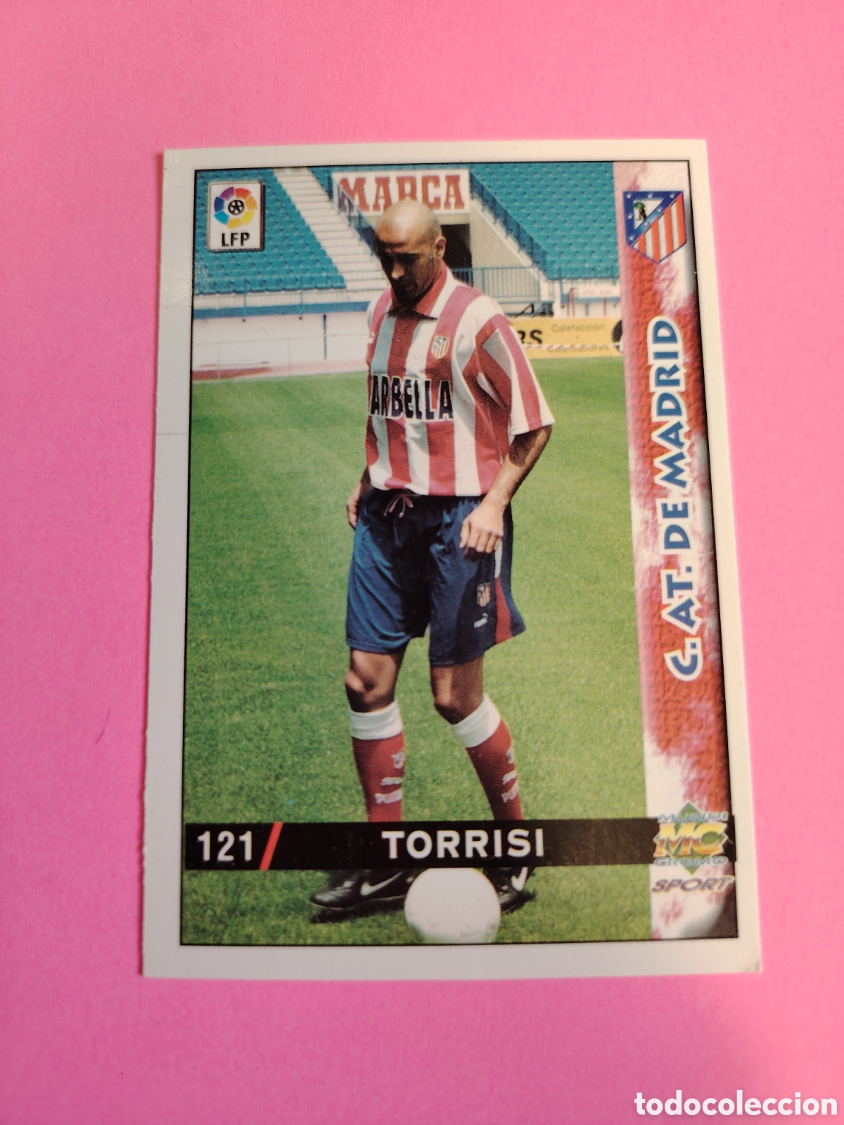 Cromos de F&uacute;tbol: ATLETICO MADRID-N&deg;121-TORRISI-MUNDICROMO FICHAS DE LA LIGA 1998 1999 98 99