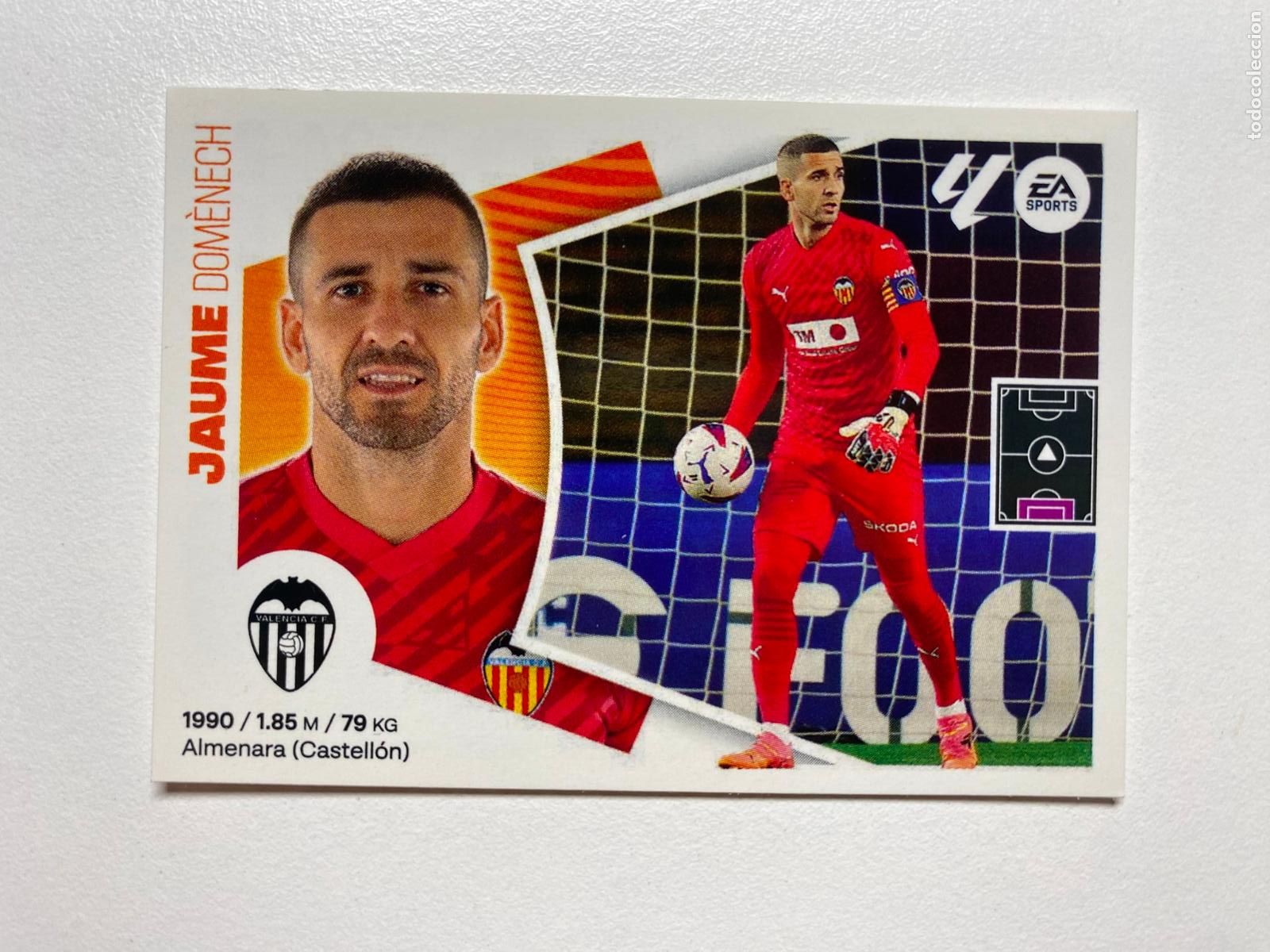 Cromos de F&uacute;tbol: N 4 VALENCIA CF Jaume Domenech LIGA ESTE 24 25 &Aacute;LBUM CROMOS PANINI 2024 2025