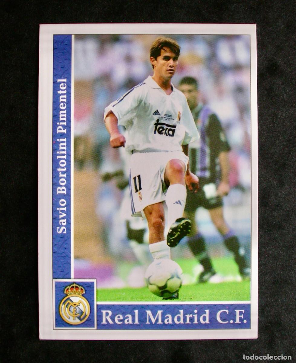 Cromos de Futebol: N&ordm; 20 SAVIO DEL R. MADRID DE LAS FICHAS DE LA LIGA 2001 2002 DE MUNDICROMO