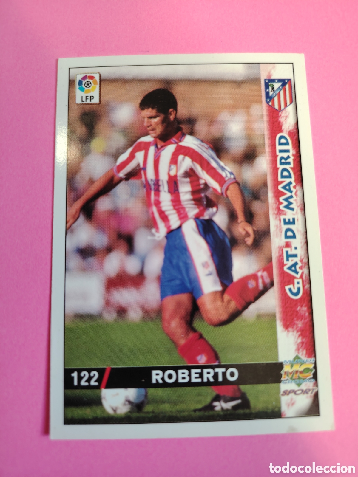 Cromos de f&uacute;tbol: ATLETICO MADRID-N&deg;122-ROBERTO-MUNDICROMO FICHAS DE LA LIGA 1998 1999 98 99