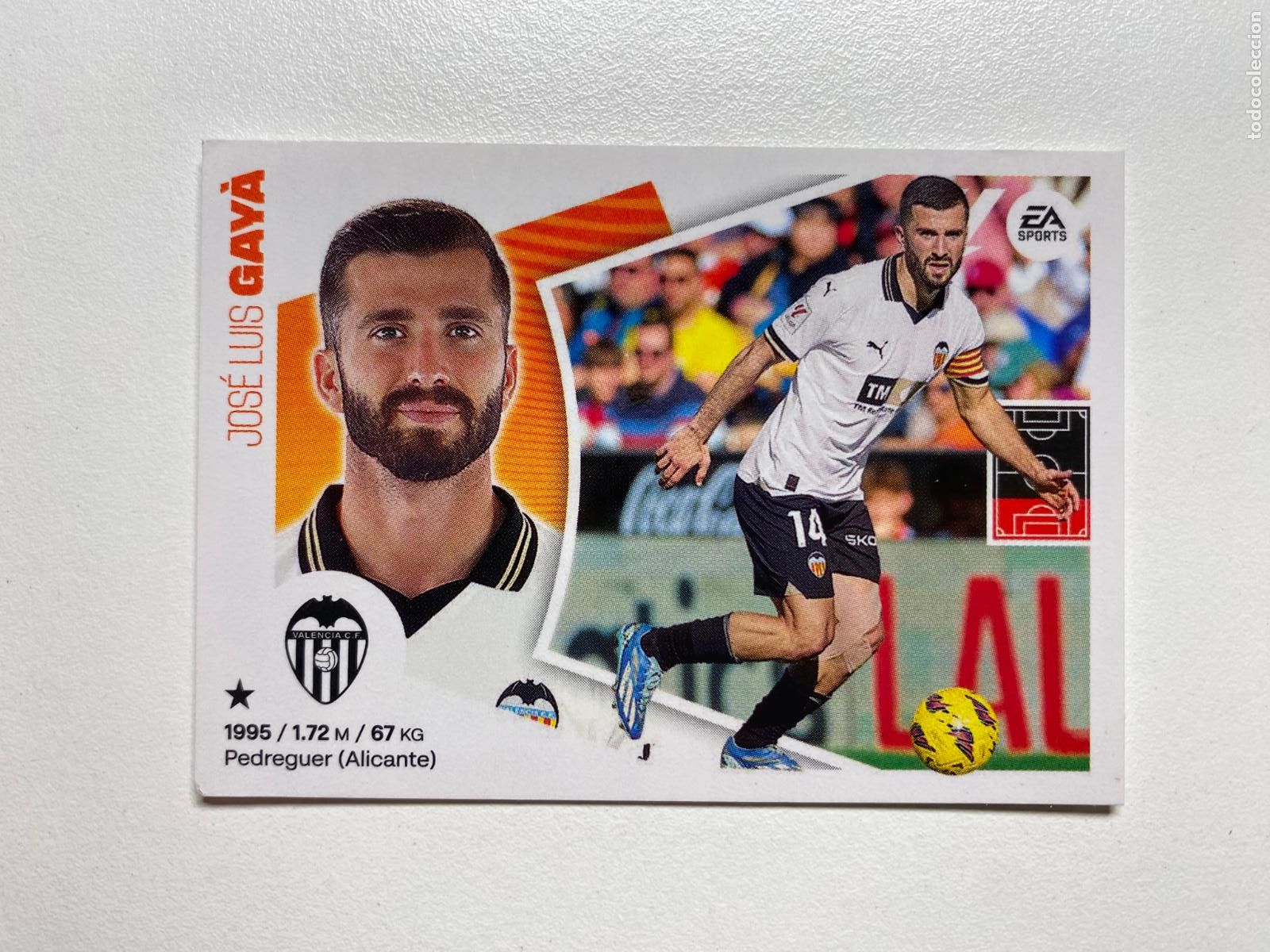 Fu&szlig;ball-Sticker: N 10 VALENCIA CF Gay&agrave; LIGA ESTE 24 25 &Aacute;LBUM CROMOS PANINI 2024 2025