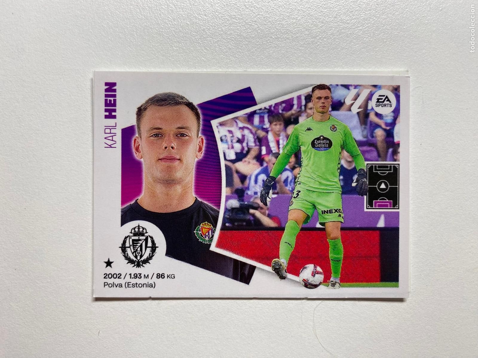 Fu&szlig;ball-Sticker: N 3 BIS REAL VALLADOLID Hein LIGA ESTE 24 25 &Aacute;LBUM CROMOS PANINI 2024 2025