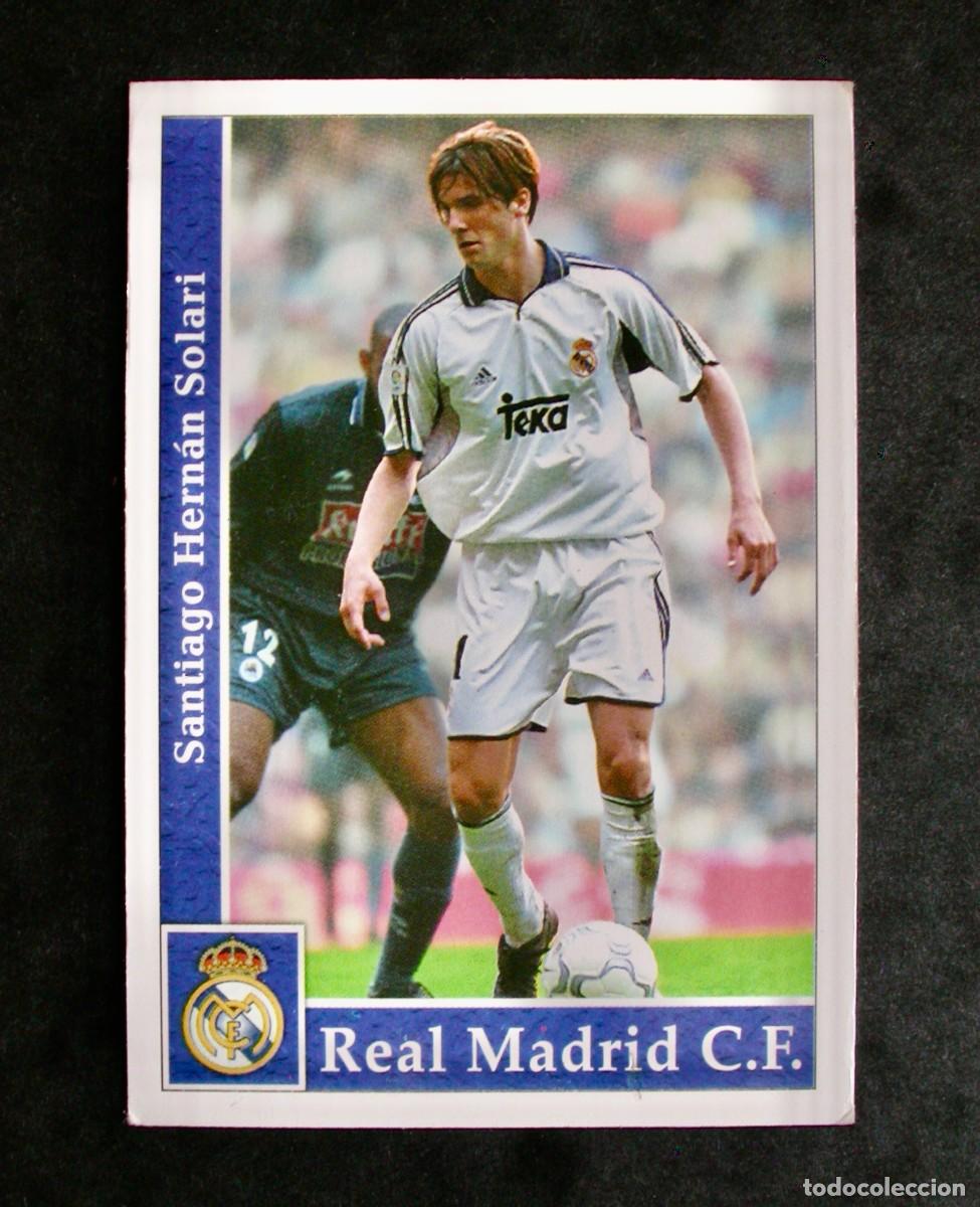 Cromos de F&uacute;tbol: N&ordm; 9 SOLARI DEL R. MADRID DE LAS FICHAS DE LA LIGA 2001 2002 DE MUNDICROMO