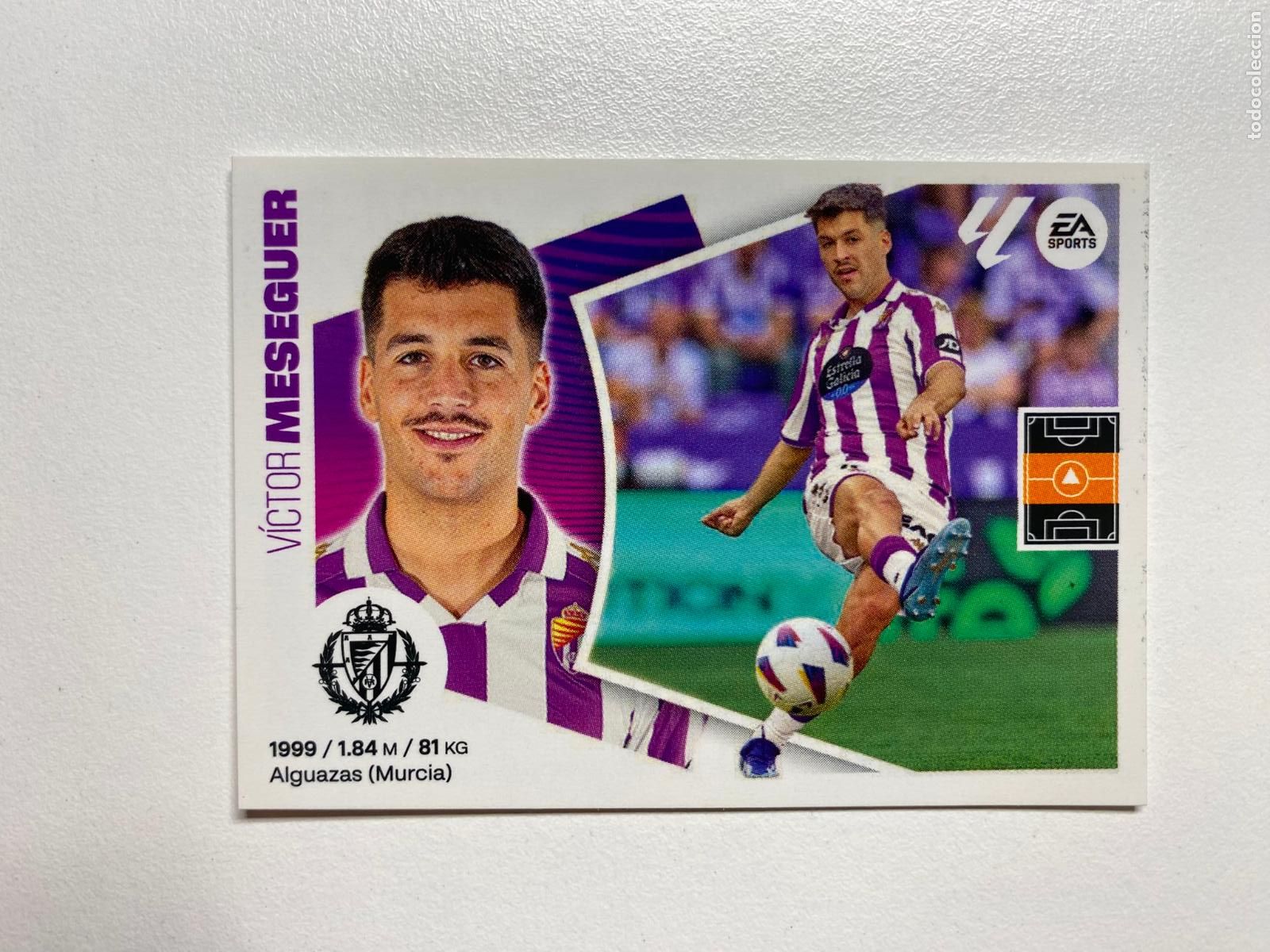 Cromos de F&uacute;tbol: N 12A REAL VALLADOLID Meseguer LIGA ESTE 24 25 &Aacute;LBUM CROMOS PANINI 2024 2025