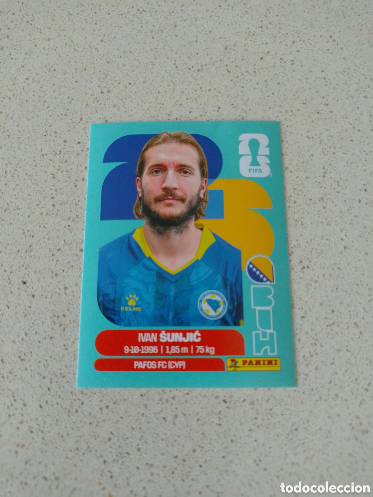Cromos de F&uacute;tbol: CROMO NUMERO 11 SUNJIC BOSNIA HEZERGOVINA. MUNDIAL 2026. PANINI.
