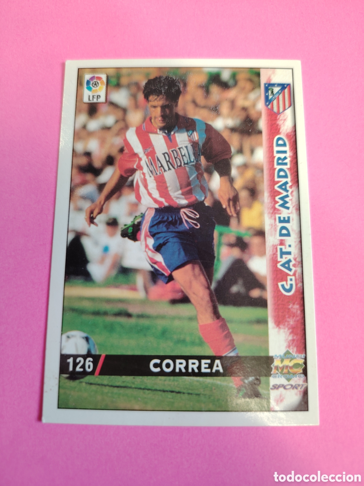 Cromos de F&uacute;tbol: ATLETICO MADRID-N&deg;126-CORREA-MUNDICROMO FICHAS DE LA LIGA 1998 1999 98 99