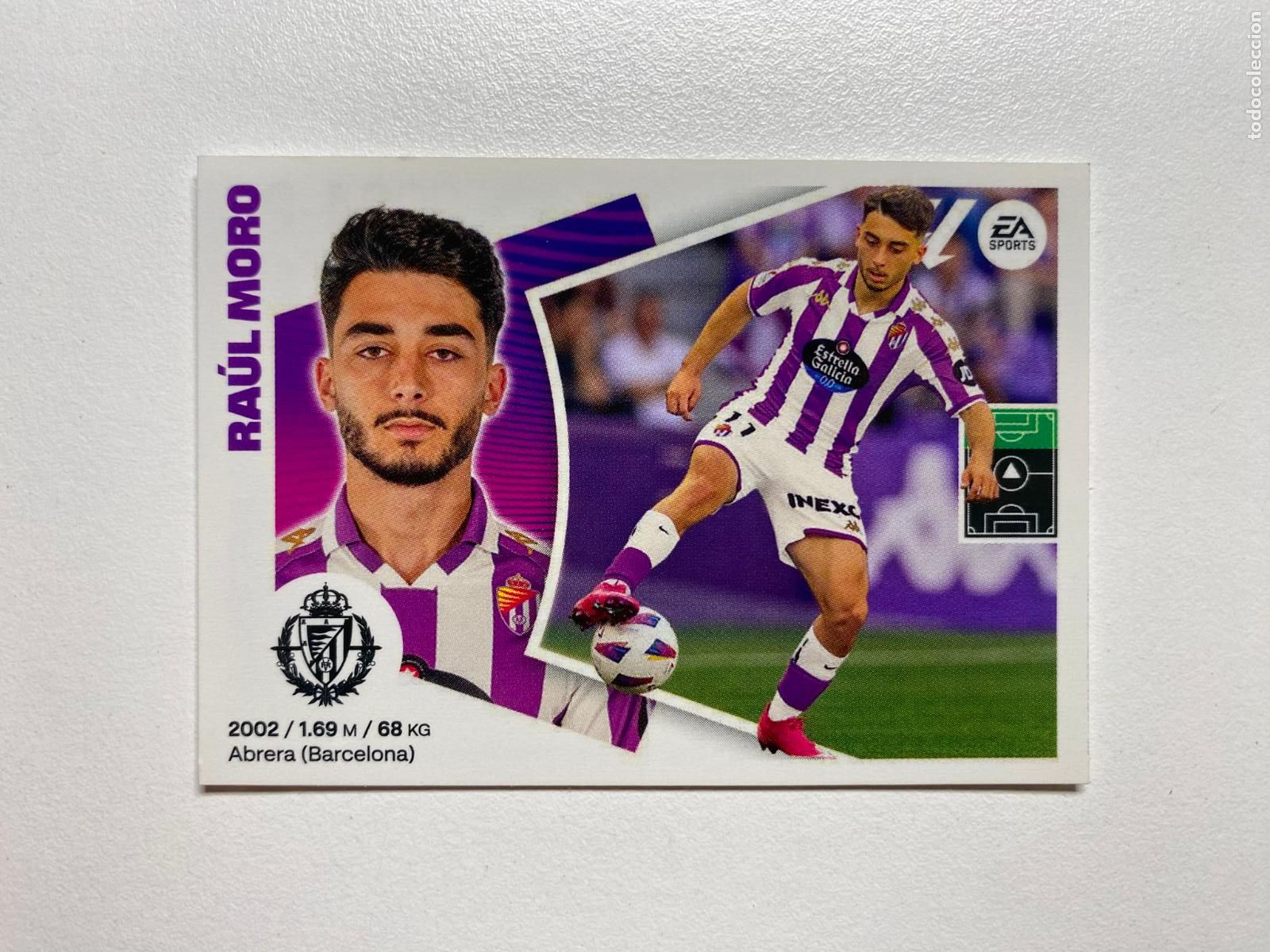 Cromos de F&uacute;tbol: N 18 REAL VALLADOLID Ra&uacute;l Moro LIGA ESTE 24 25 &Aacute;LBUM CROMOS PANINI 2024 2025