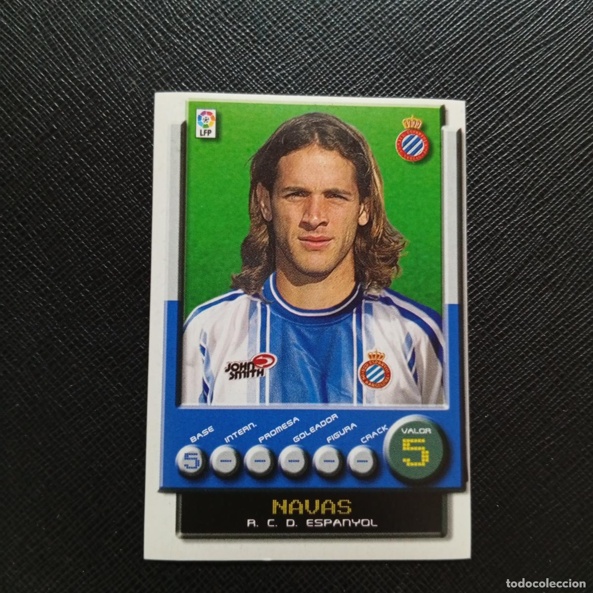 Cromos de F&uacute;tbol: 124 NAVAS ESPA&Ntilde;OL PANINI 2001 2002 CROMO FUTBOL 01 02 LIGA - SIN PEGAR - A208 PG55