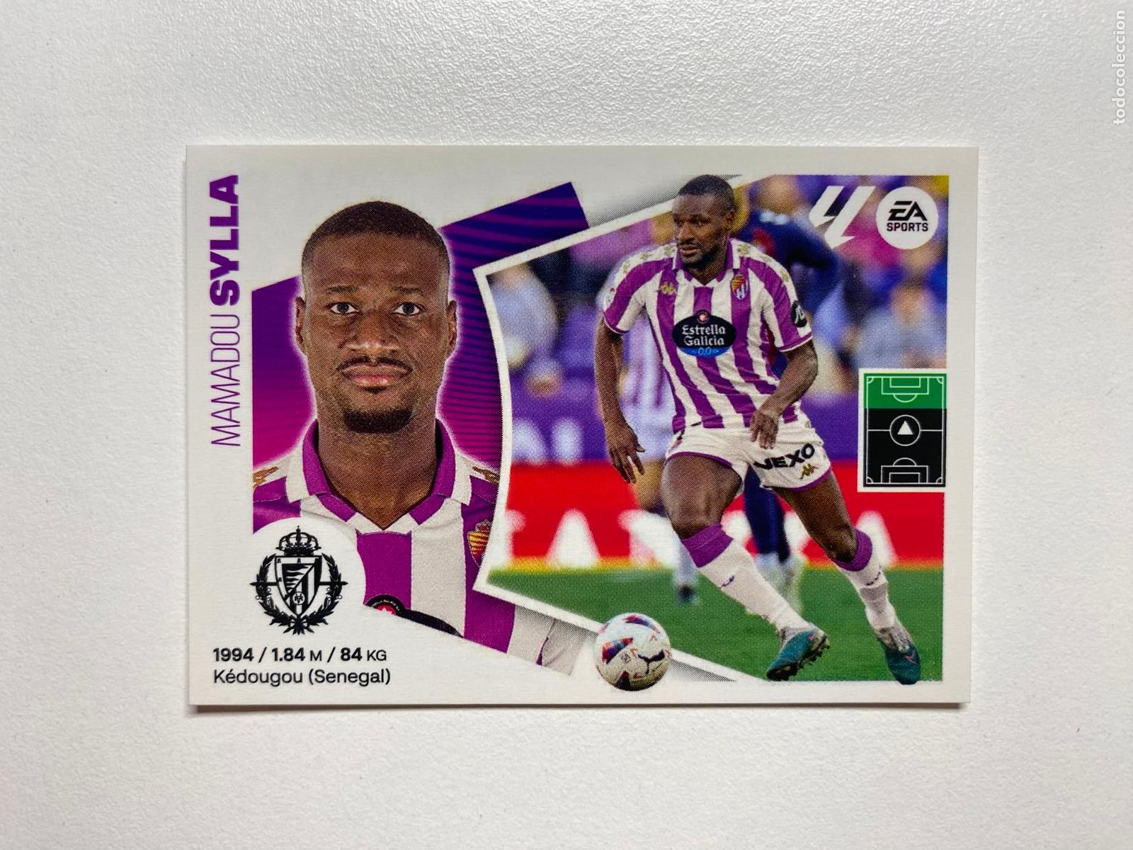 Cromos de F&uacute;tbol: N 19 REAL VALLADOLID Sylla LIGA ESTE 24 25 &Aacute;LBUM CROMOS PANINI 2024 2025