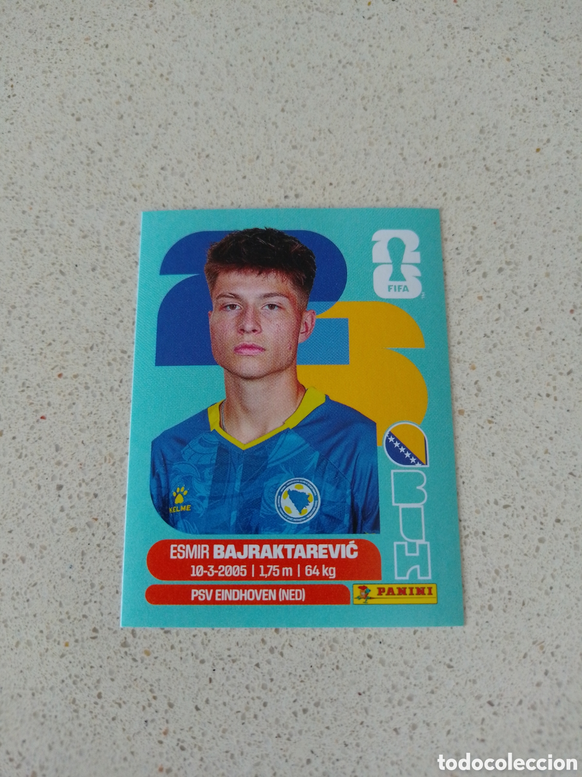 Cromos de F&uacute;tbol: CROMO NUMERO 15 BAJRAKTAREVIC BOSNIA HEZERGOVINA. MUNDIAL 2026. PANINI.