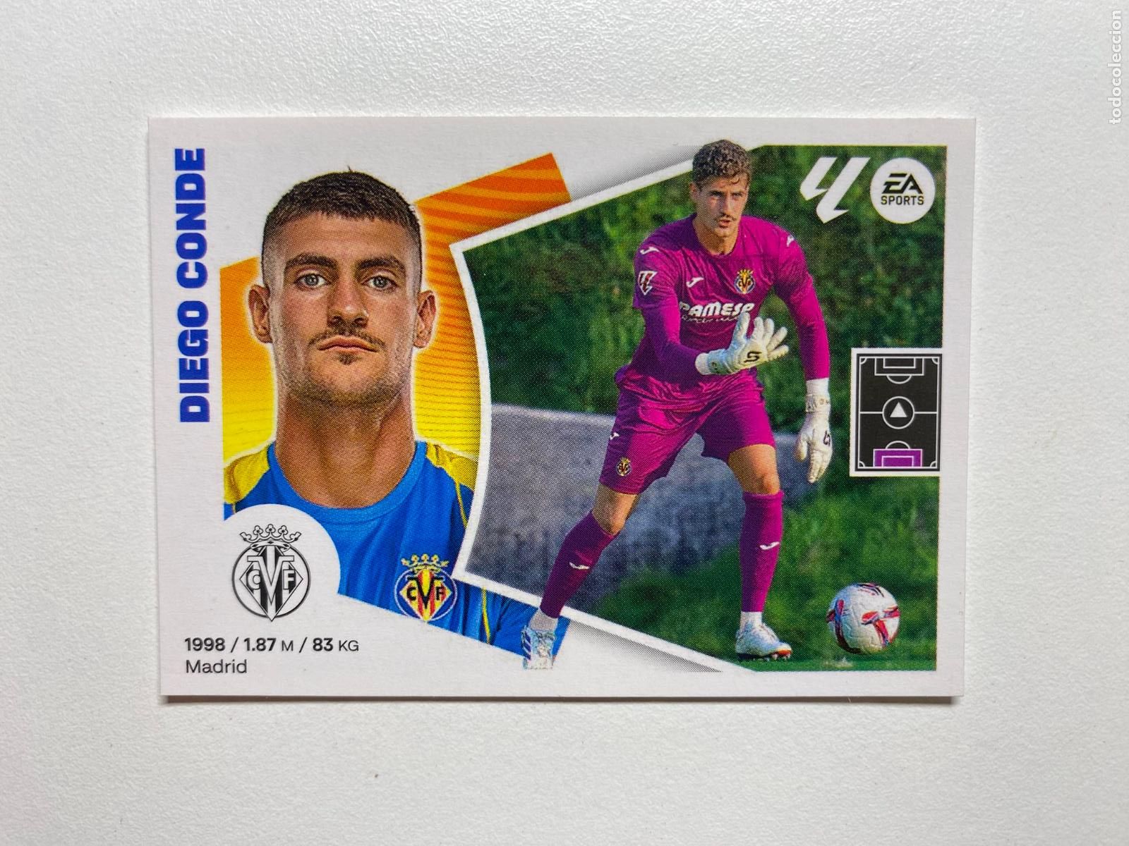 Cromos de F&uacute;tbol: N 4 VILLARREAL CF Diego Conde LIGA ESTE 24 25 &Aacute;LBUM CROMOS PANINI 2024 2025