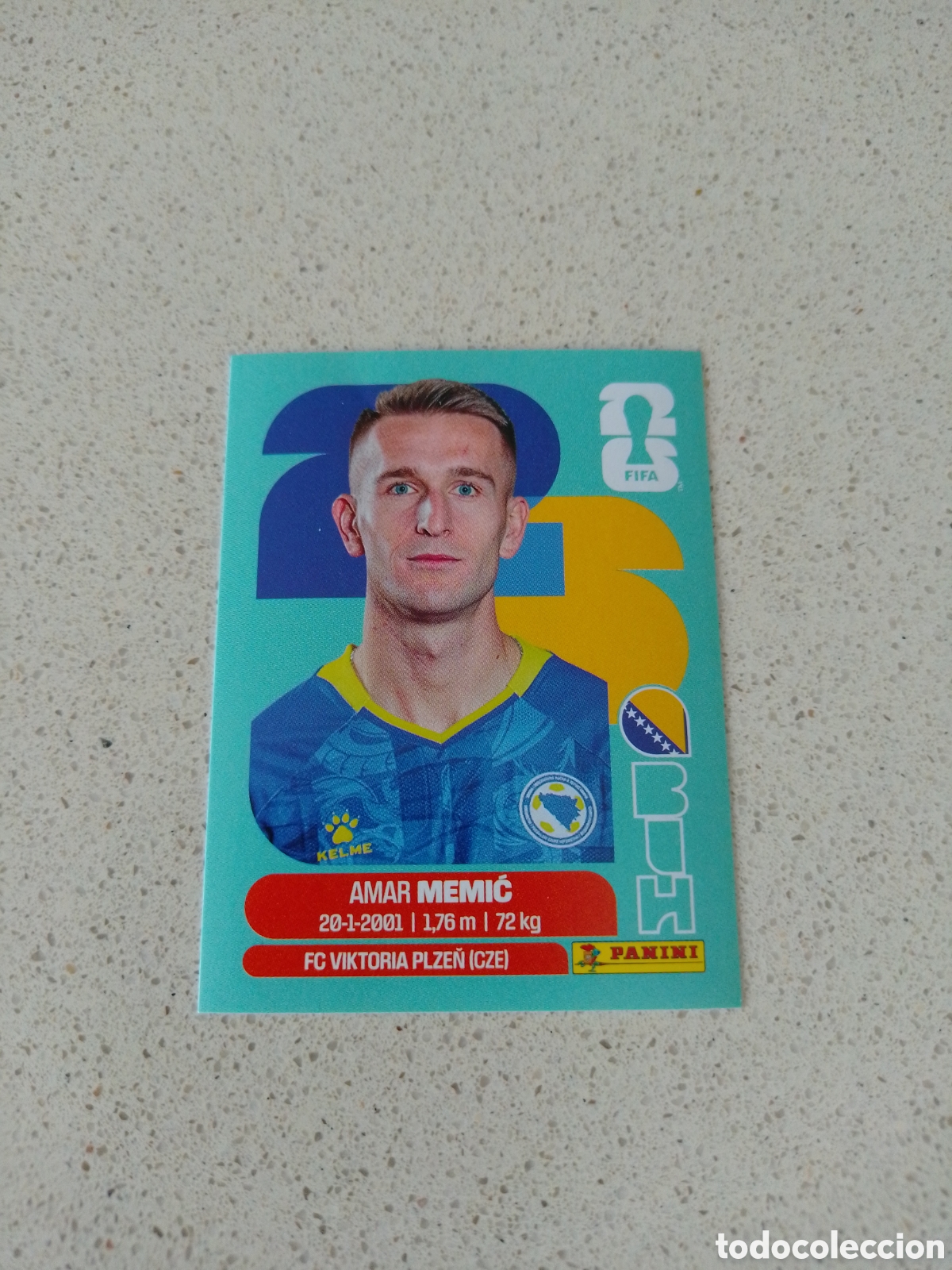 Cromos de F&uacute;tbol: CROMO NUMERO 16 MEMIC BOSNIA HEZERGOVINA. MUNDIAL 2026. PANINI.
