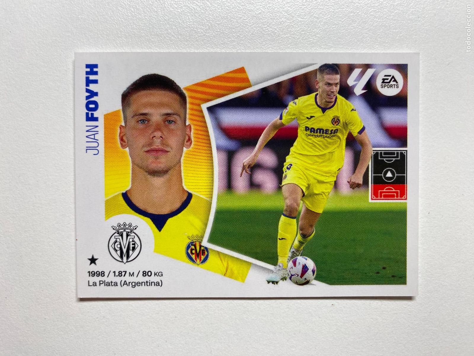 Cromos de F&uacute;tbol: N 5 VILLARREAL CF Foyth LIGA ESTE 24 25 &Aacute;LBUM CROMOS PANINI 2024 2025