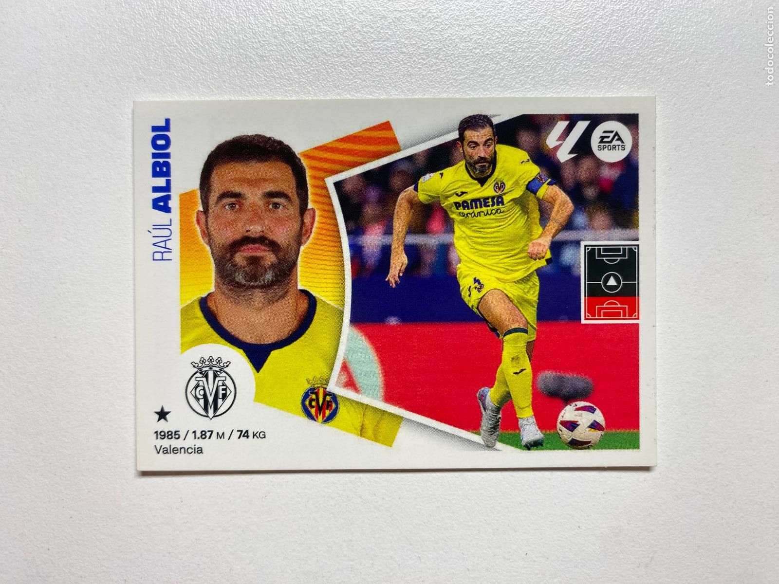 Cromos de F&uacute;tbol: N 8A VILLARREAL CF Albiol LIGA ESTE 24 25 &Aacute;LBUM CROMOS PANINI 2024 2025