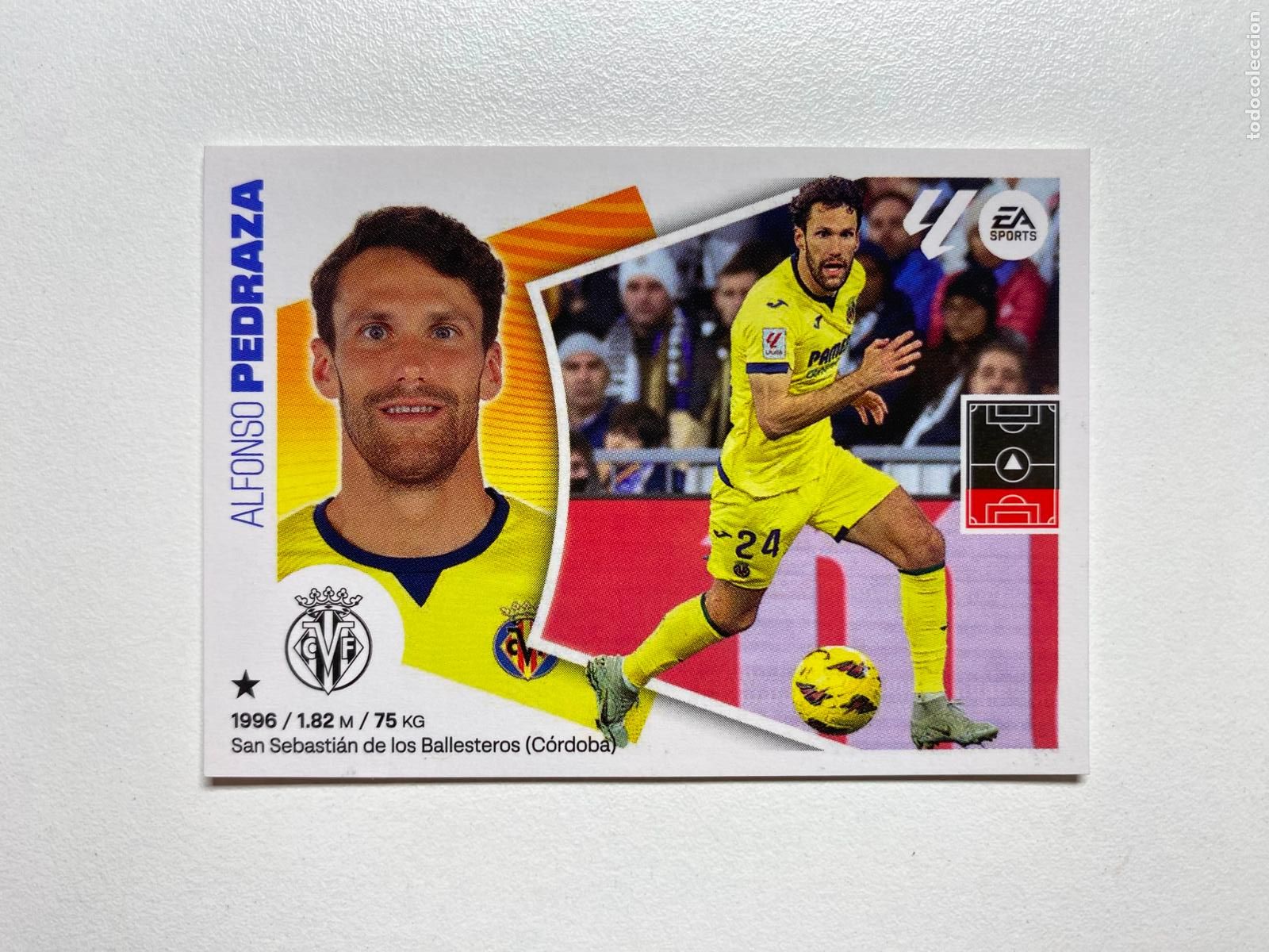 Cromos de F&uacute;tbol: N 10 VILLARREAL CF Pedraza LIGA ESTE 24 25 &Aacute;LBUM CROMOS PANINI 2024 2025
