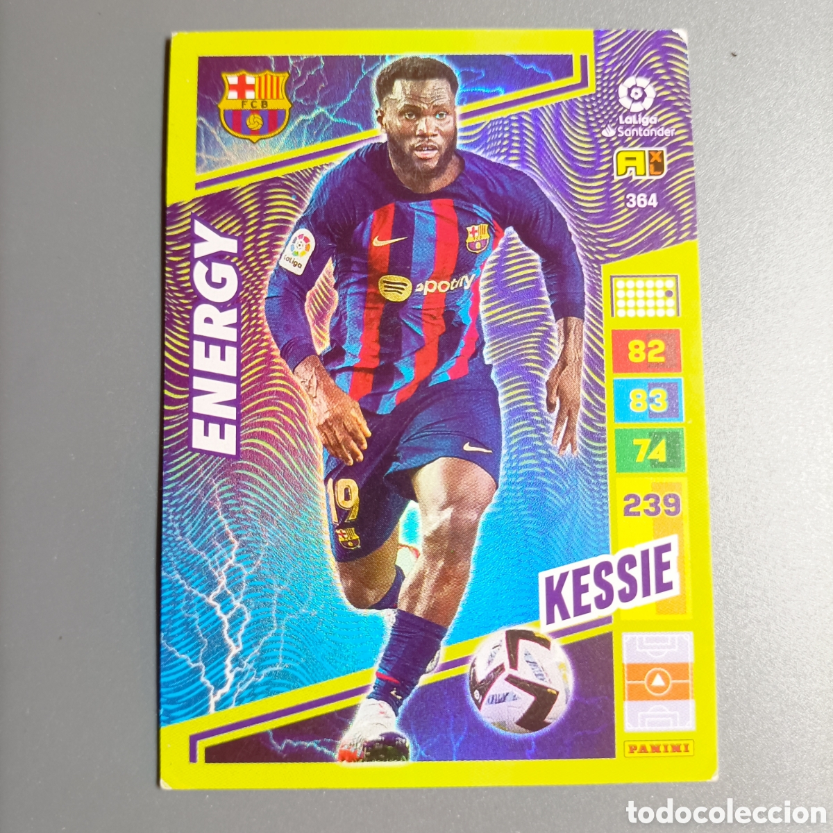 Cromos de F&uacute;tbol: ADRENALYN LIGA 2022-2023 (FC BARCELONA) №364 KESSIE / ENERGY