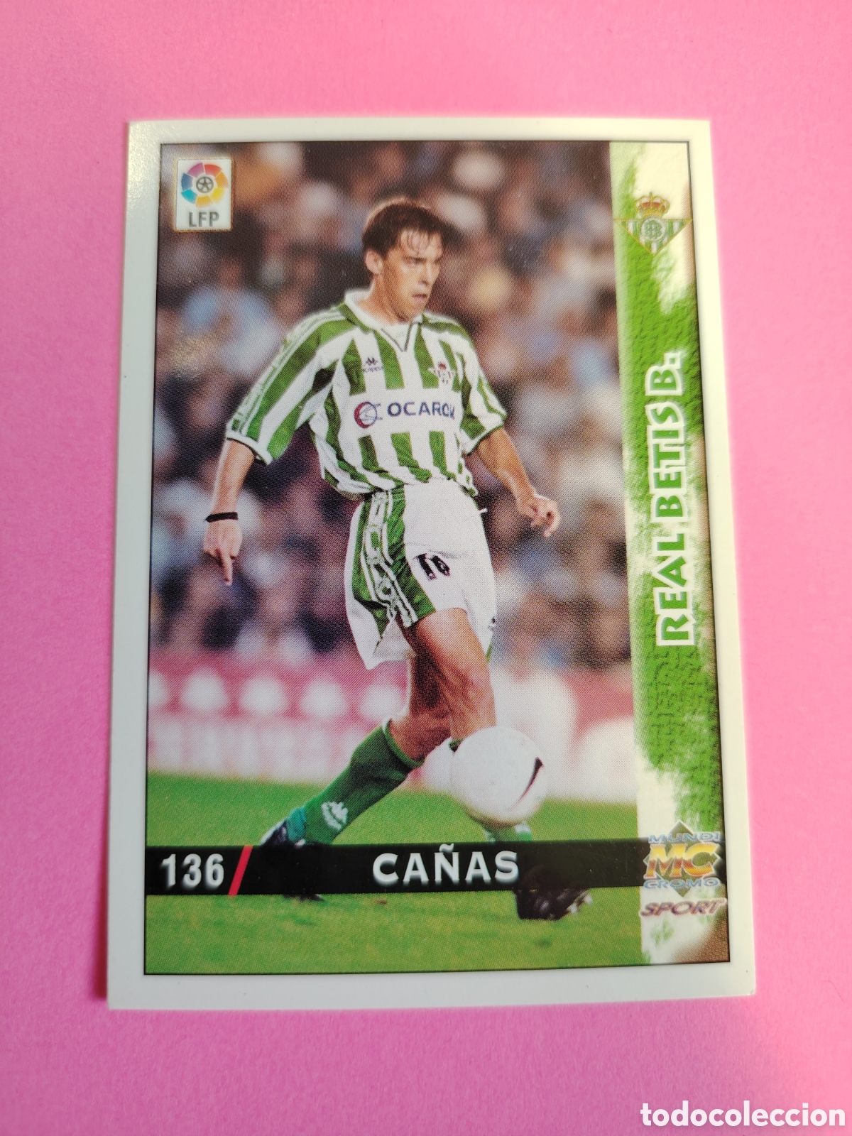 Cromos de F&uacute;tbol: BETIS-N&deg;136-CA&Ntilde;AS-MUNDICROMO FICHAS DE LA LIGA 1998 1999 98 99