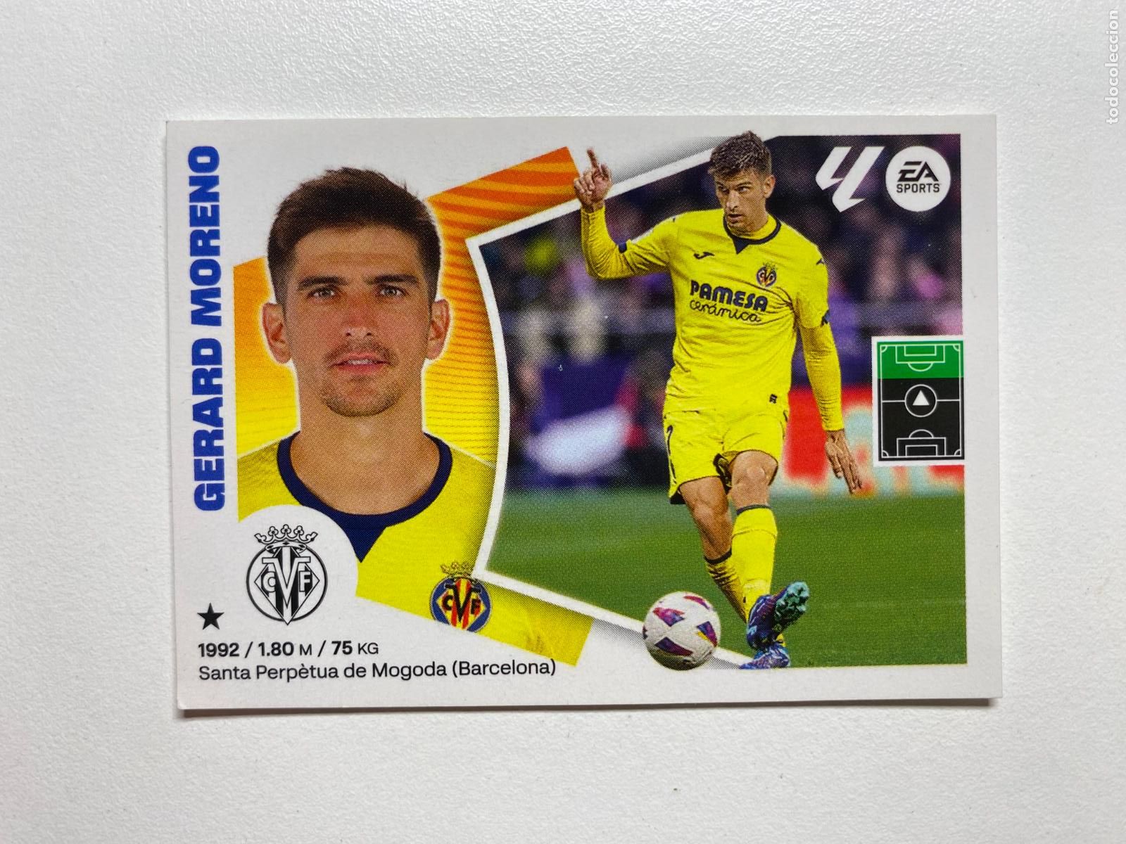 Cromos de F&uacute;tbol: N 19 VILLARREAL CF Gerard Moreno LIGA ESTE 24 25 &Aacute;LBUM CROMOS PANINI 2024 2025
