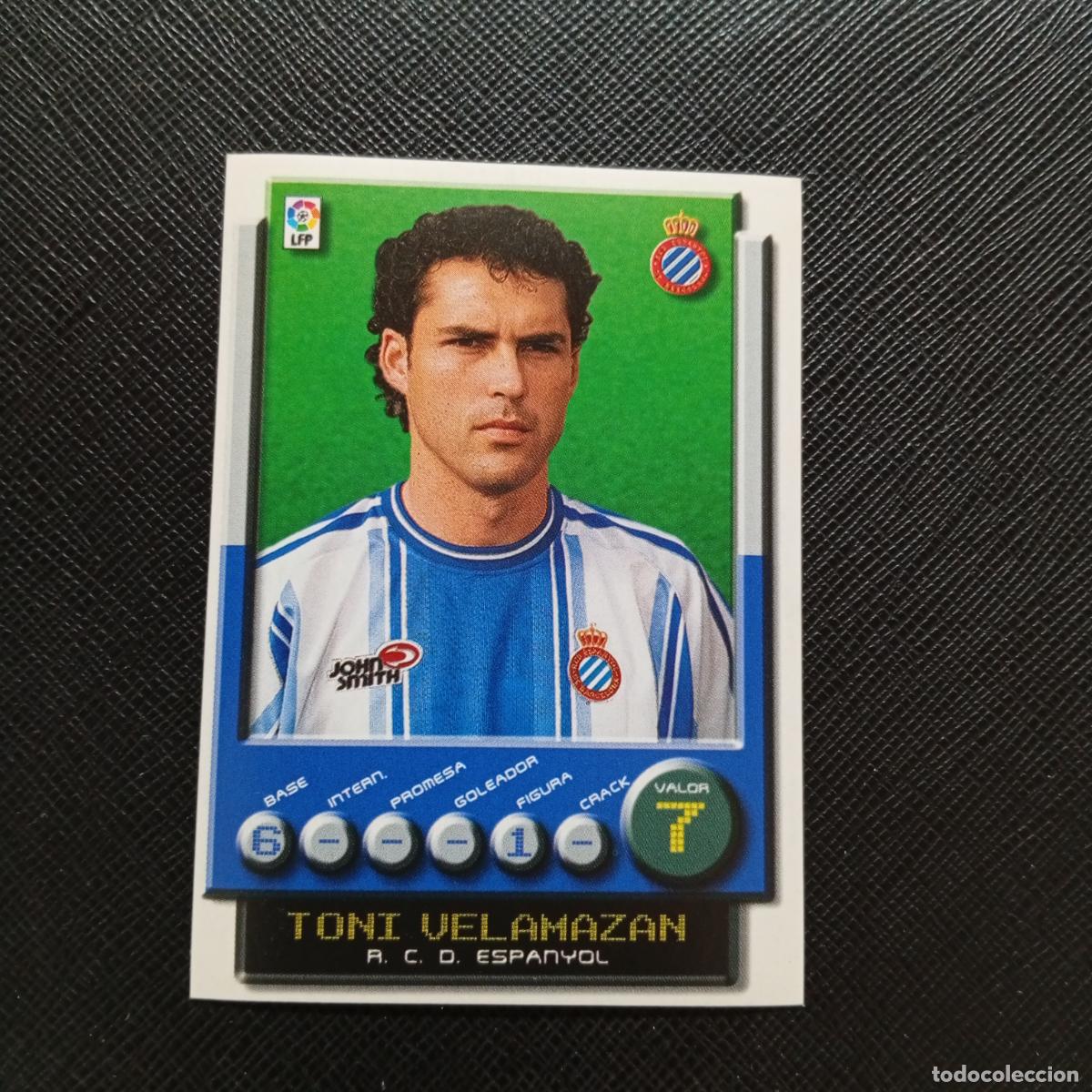 Cromos de F&uacute;tbol: 132 TONI VELAMAZAN ESPA&Ntilde;OL PANINI 2001 2002 CROMO FUTBOL 01 02 LIGA - SIN PEGAR - A208 PG64