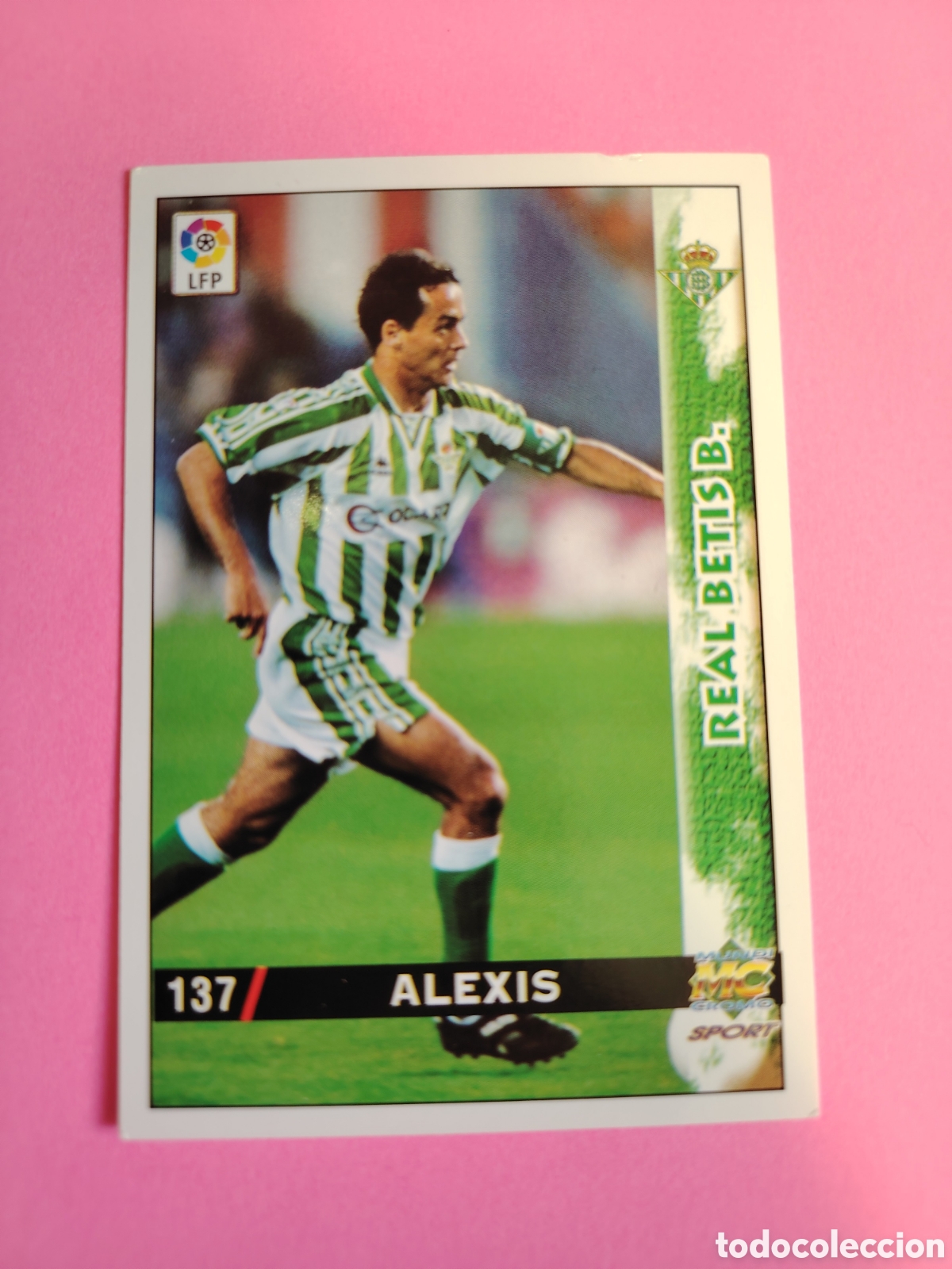 Cromos de F&uacute;tbol: BETIS-N&deg;137-ALEXIS-MUNDICROMO FICHAS DE LA LIGA 1998 1999 98 99