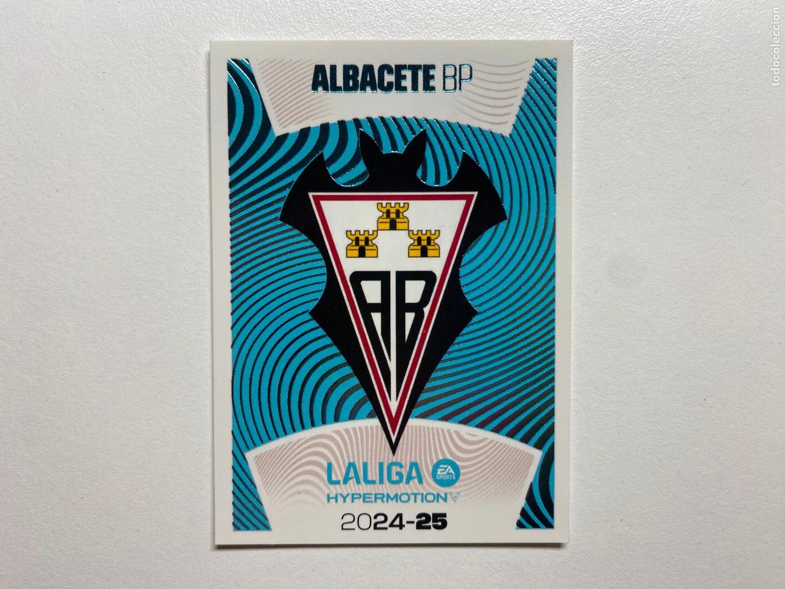 Cromos de F&uacute;tbol: N 1 LALIGA HYPERMOTION Albacete LIGA ESTE 24 25 &Aacute;LBUM CROMOS PANINI 2024 2025
