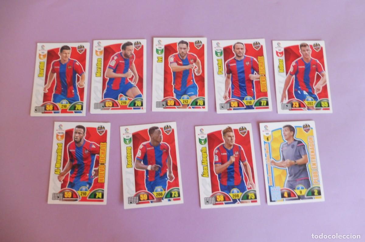 Cromos de F&uacute;tbol: 9 CROMOS PANINI ADRENALYN - LIGA 2017/18 - LEVANTE U.D. ver descripci&oacute;n y para saber n&uacute;meros