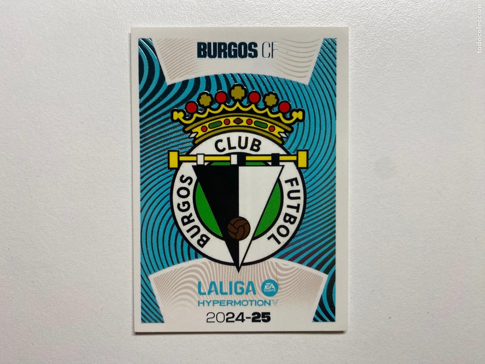 Cromos de F&uacute;tbol: N 3 LALIGA HYPERMOTION Burgos CF LIGA ESTE 24 25 &Aacute;LBUM CROMOS PANINI 2024 2025