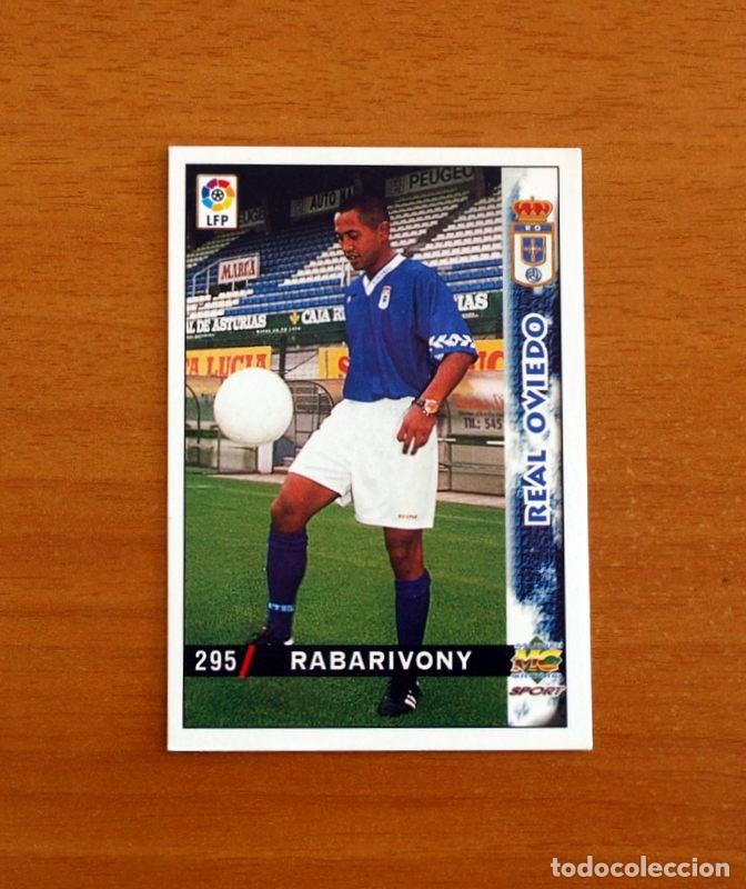 Cromos de f&uacute;tbol: Real Oviedo - N&ordm; 295 Rabarivony - Mundicromo Las Fichas de la Liga 1998-1999-98-99