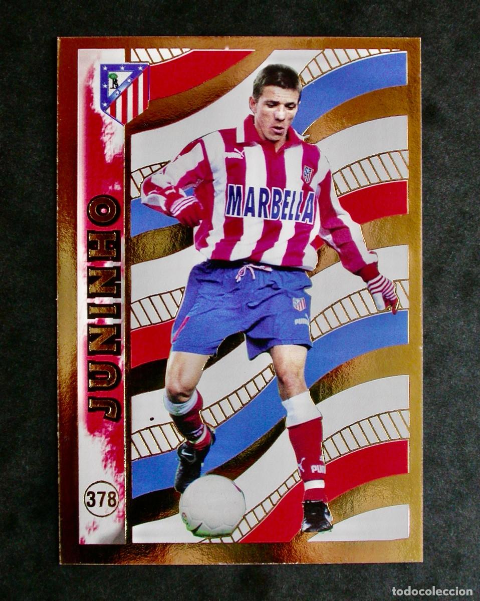 Cromos de f&uacute;tbol: N&ordm; 378 JUNINHO DE LAS FICHAS DE LA LIGA 98-99 DE MUNDICROMO