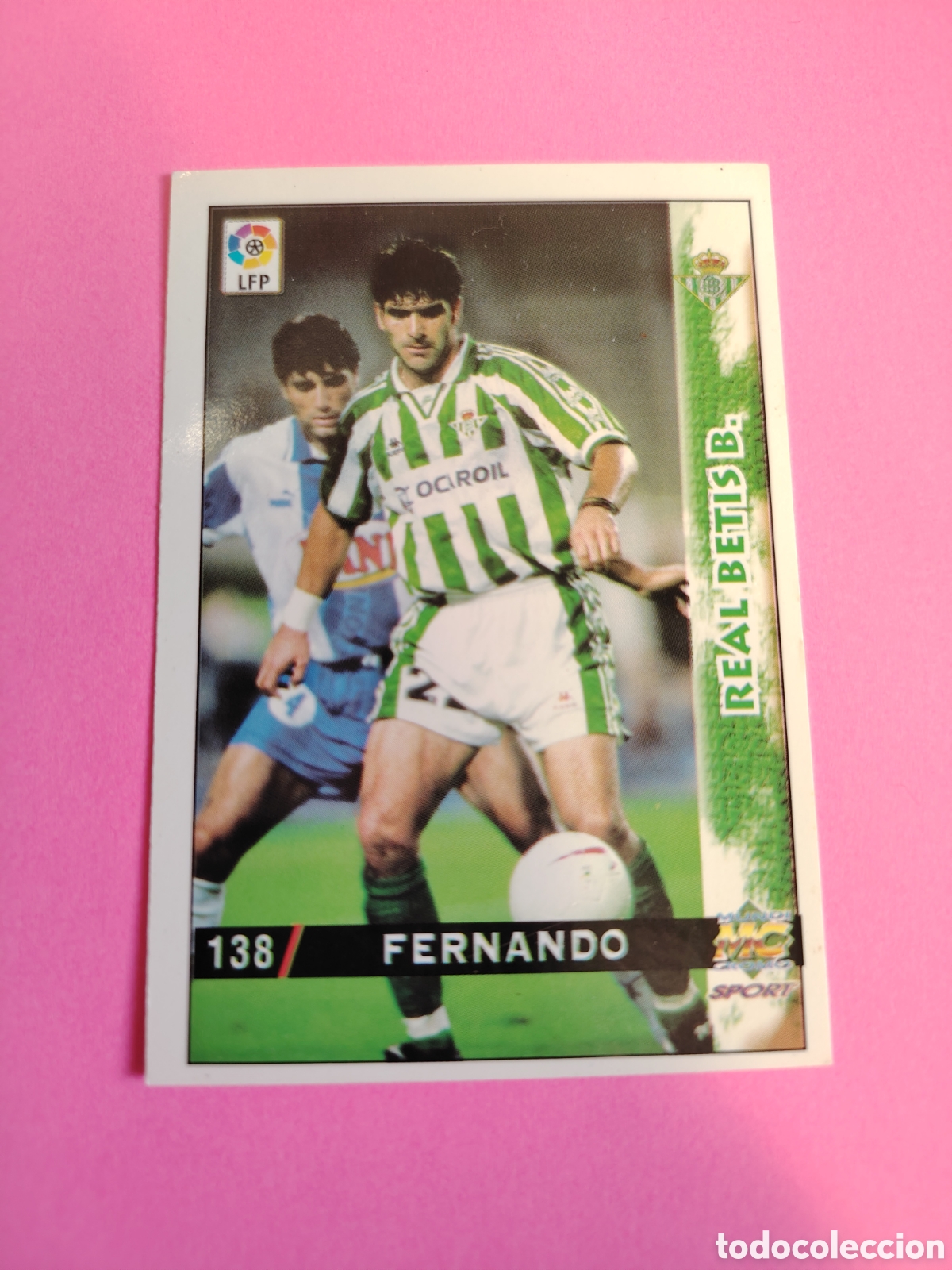 Cromos de f&uacute;tbol: BETIS-N&deg;138-FERNANDO-MUNDICROMO FICHAS DE LA LIGA 1998 1999 98 99