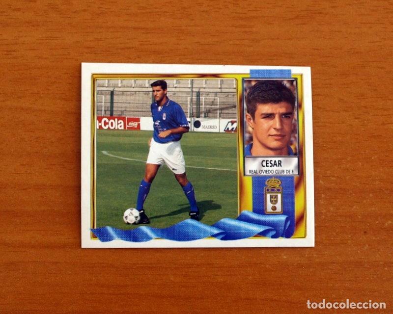 Cromos de F&uacute;tbol: Real Oviedo - C&eacute;sar - COLOCA - Ediciones Este Liga 1995-1996, 95-96 - Nunca pegado