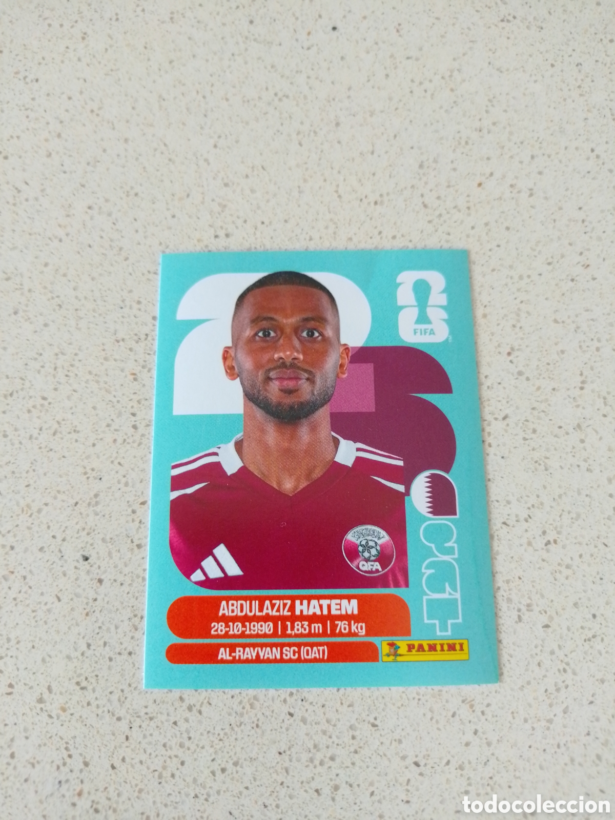 Cromos de Futebol: CROMO NUMERO 15 HATEM QATAR. MUNDIAL 2026. PANINI.