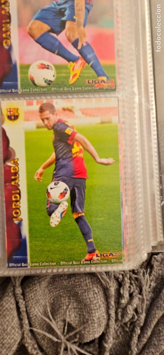 Fu&szlig;ball-Sticker: barcelona 36 jordi alba 2012 2013 12 13 mundicromo sport trading card