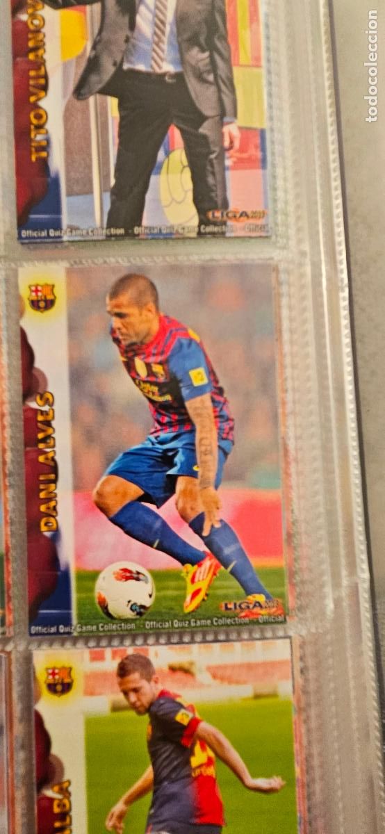 Fu&szlig;ball-Sticker: barcelona 33 dani alves 2012 2013 12 13 mundicromo sport trading card